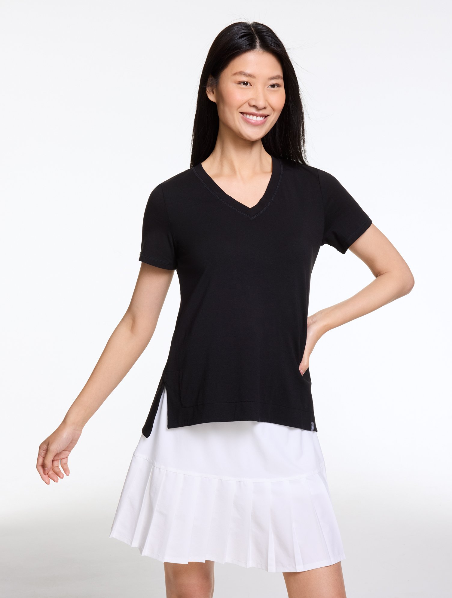 Supersoft Jersey Short Sleeve V-Neck Tee