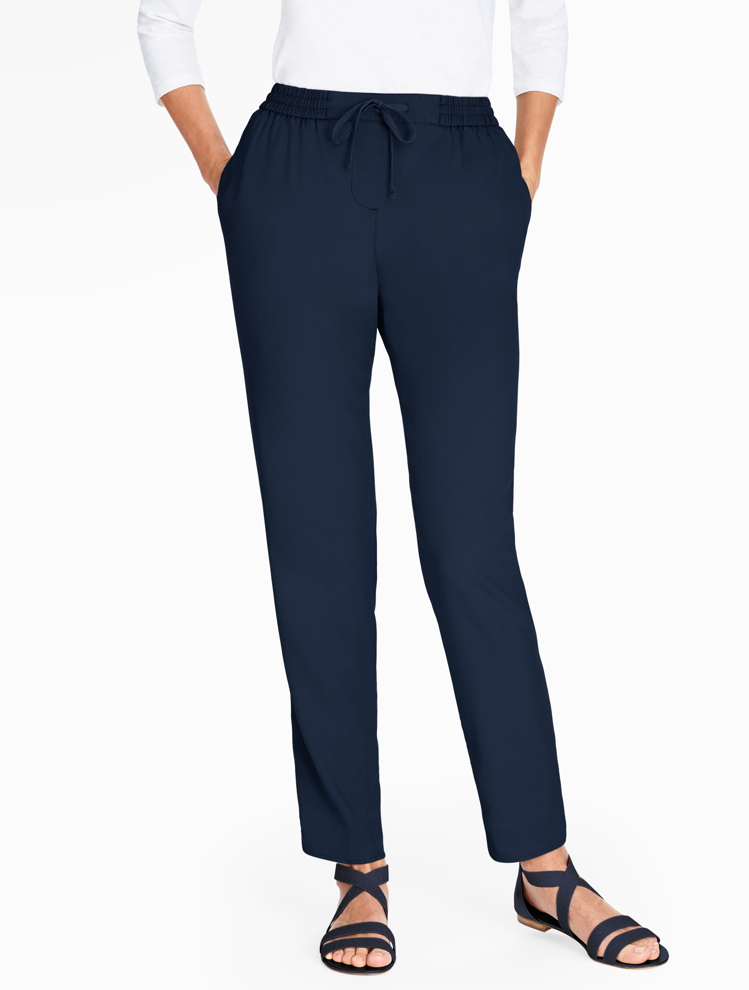 The Easy Drawstring Slim-Leg Pant | Talbots