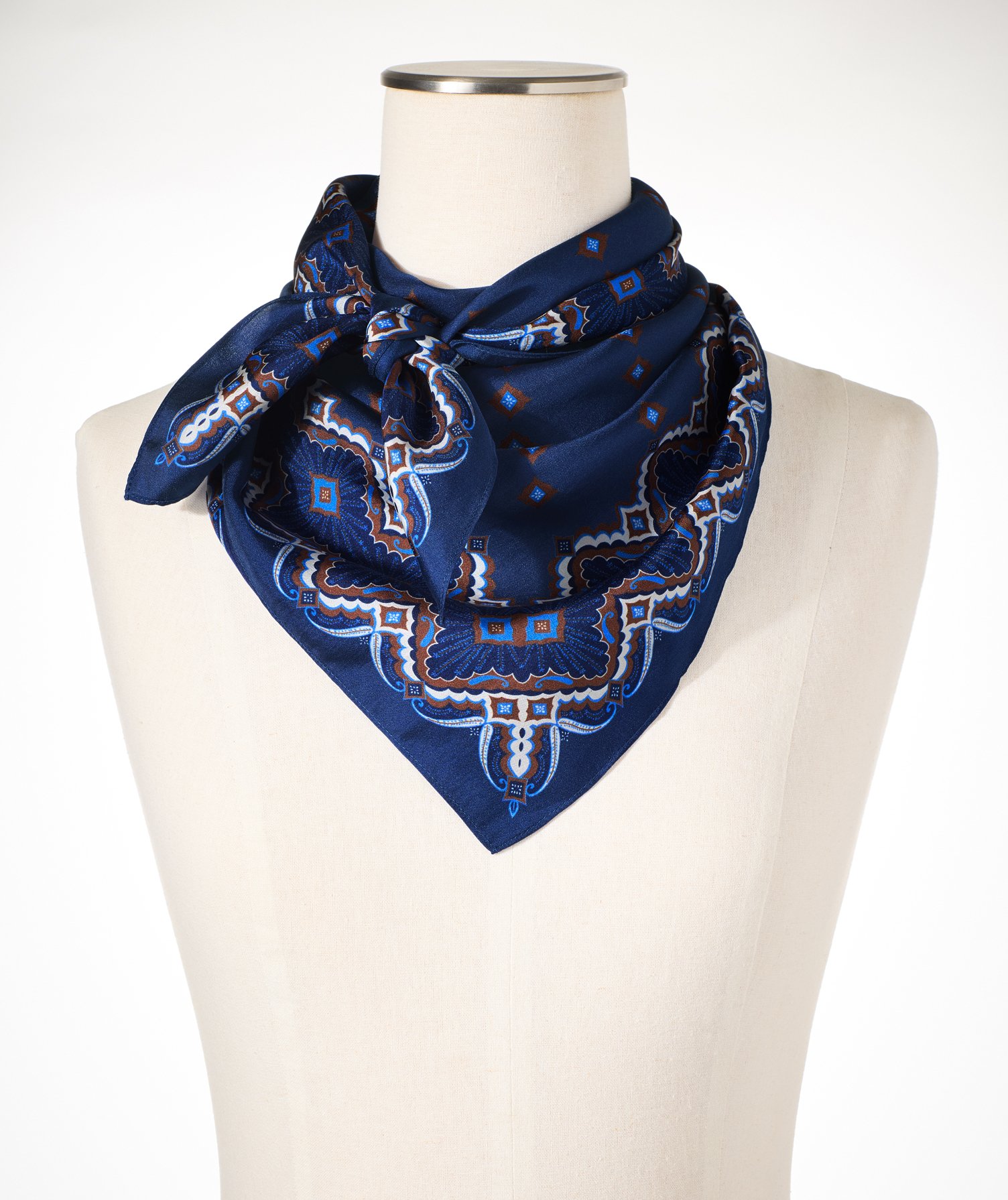 Medallion Silk Square Scarf