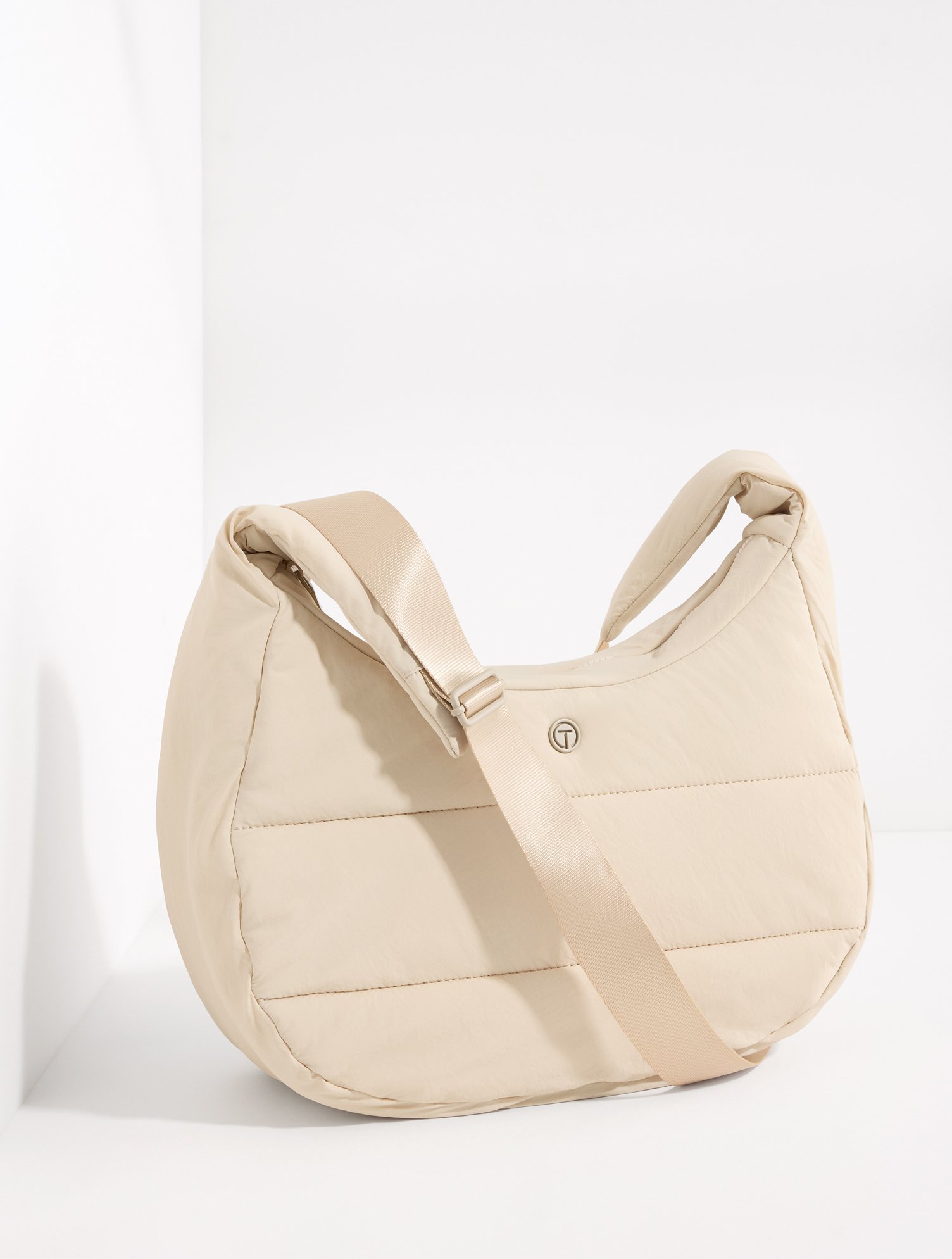 T by Talbots Nylon Hobo Crossbody Bag