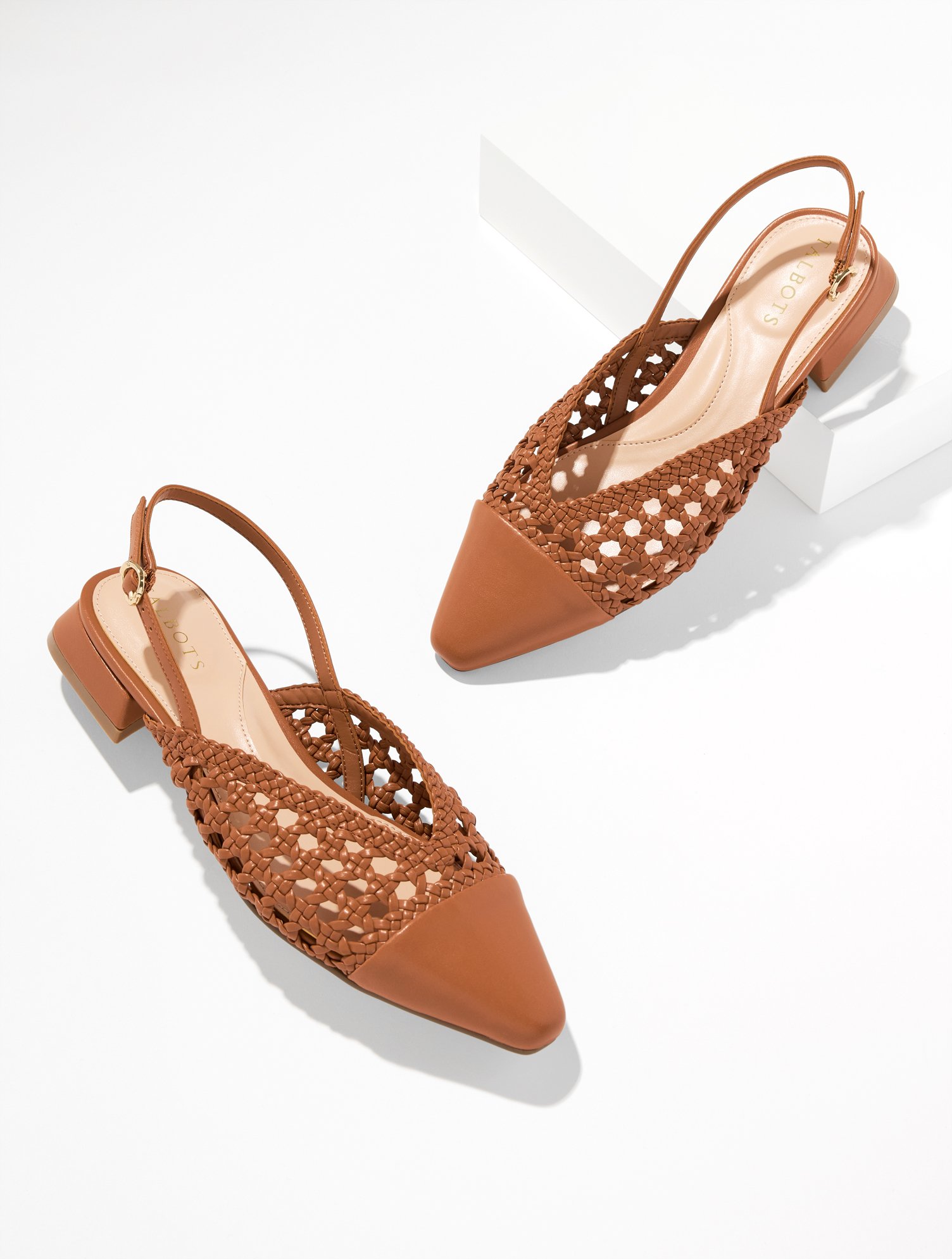Stacey Woven Slingback Flats