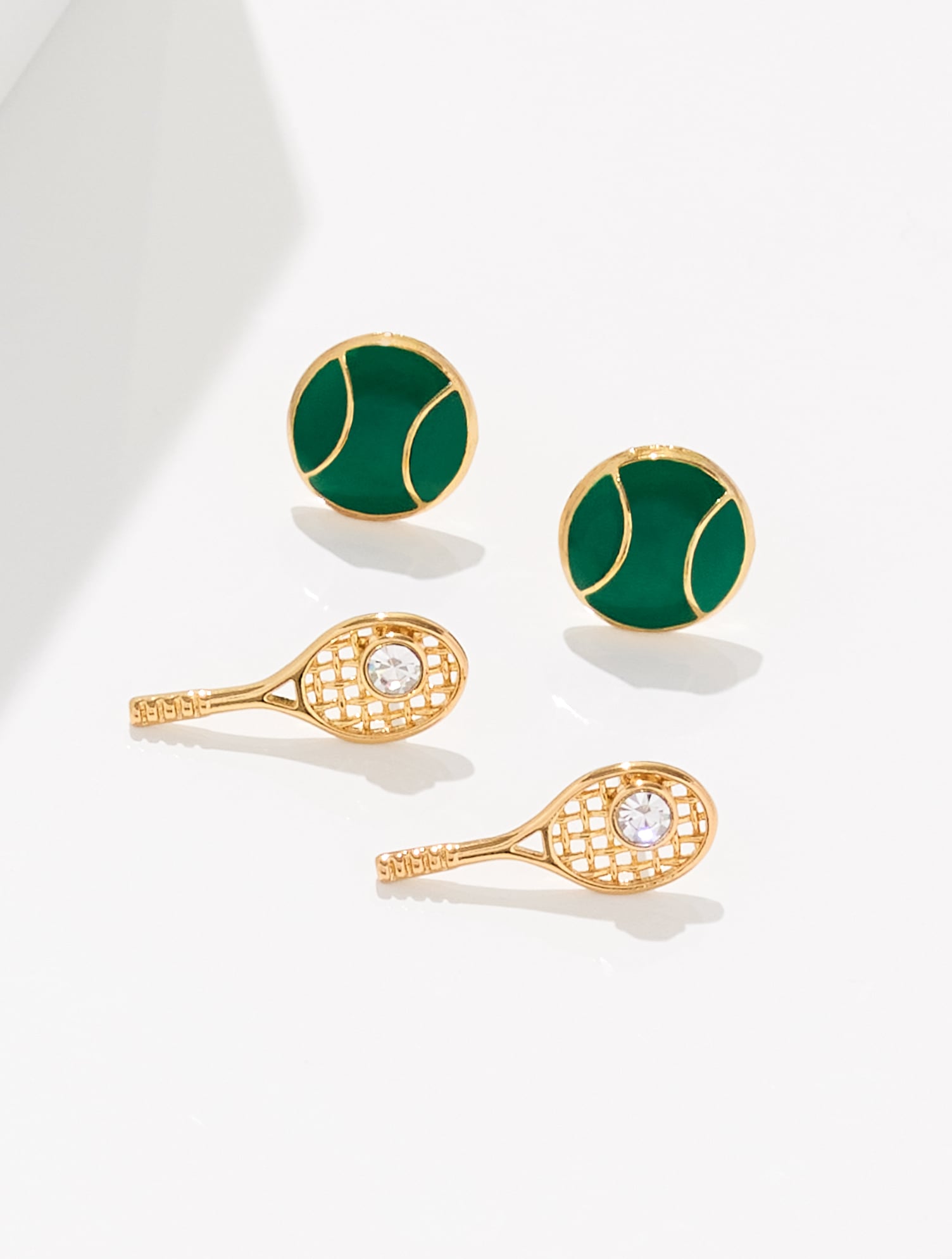Tennis Match Stud Earring Set