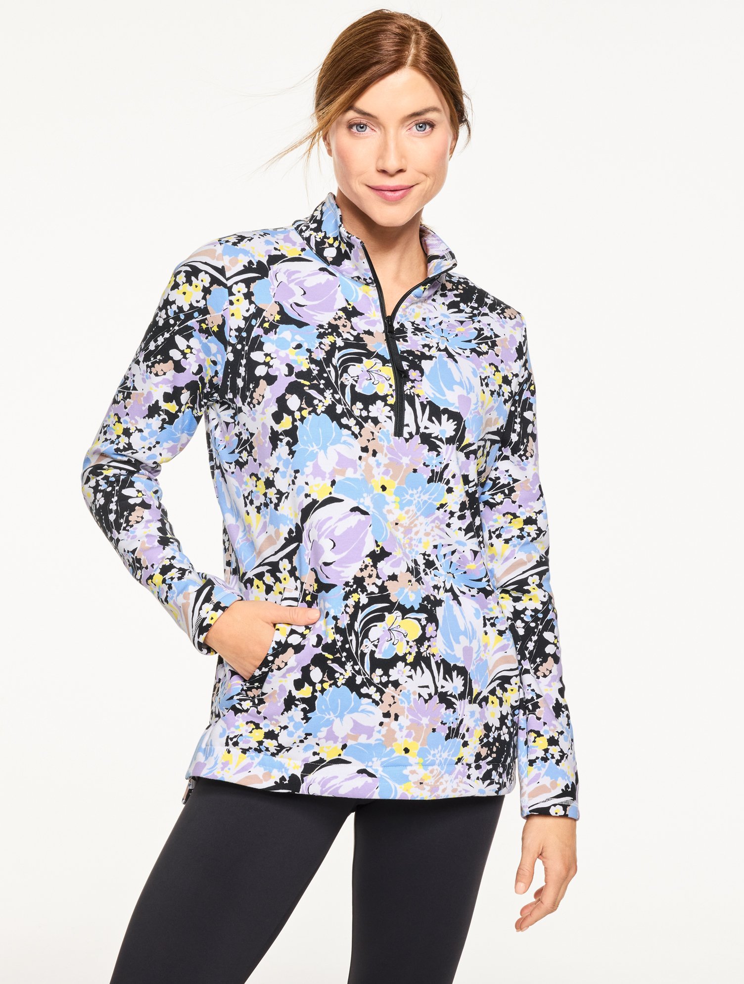 Cozy Cloud Half-Zip Pullover - Desert Bloom