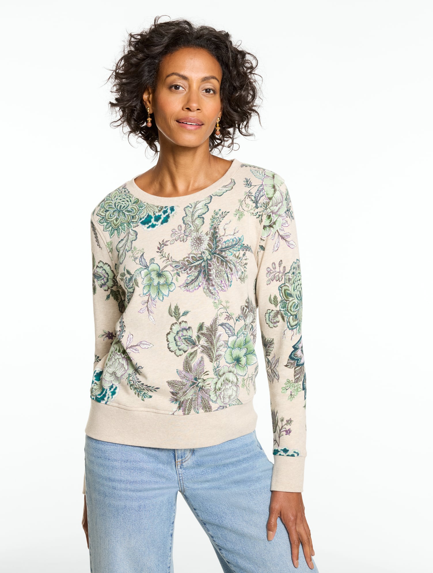 Crewneck Sweatshirt - Allover Floral