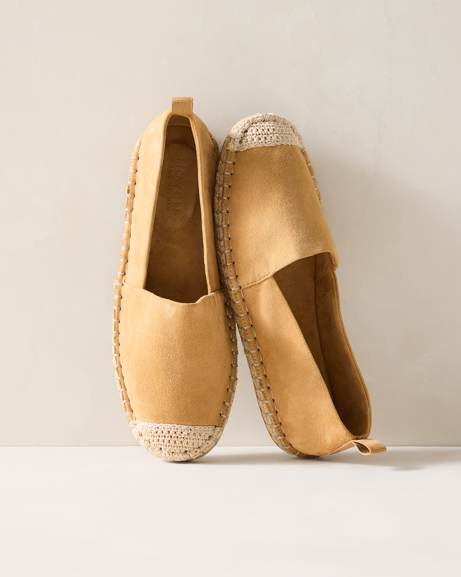 Suede Flat Espadrilles
