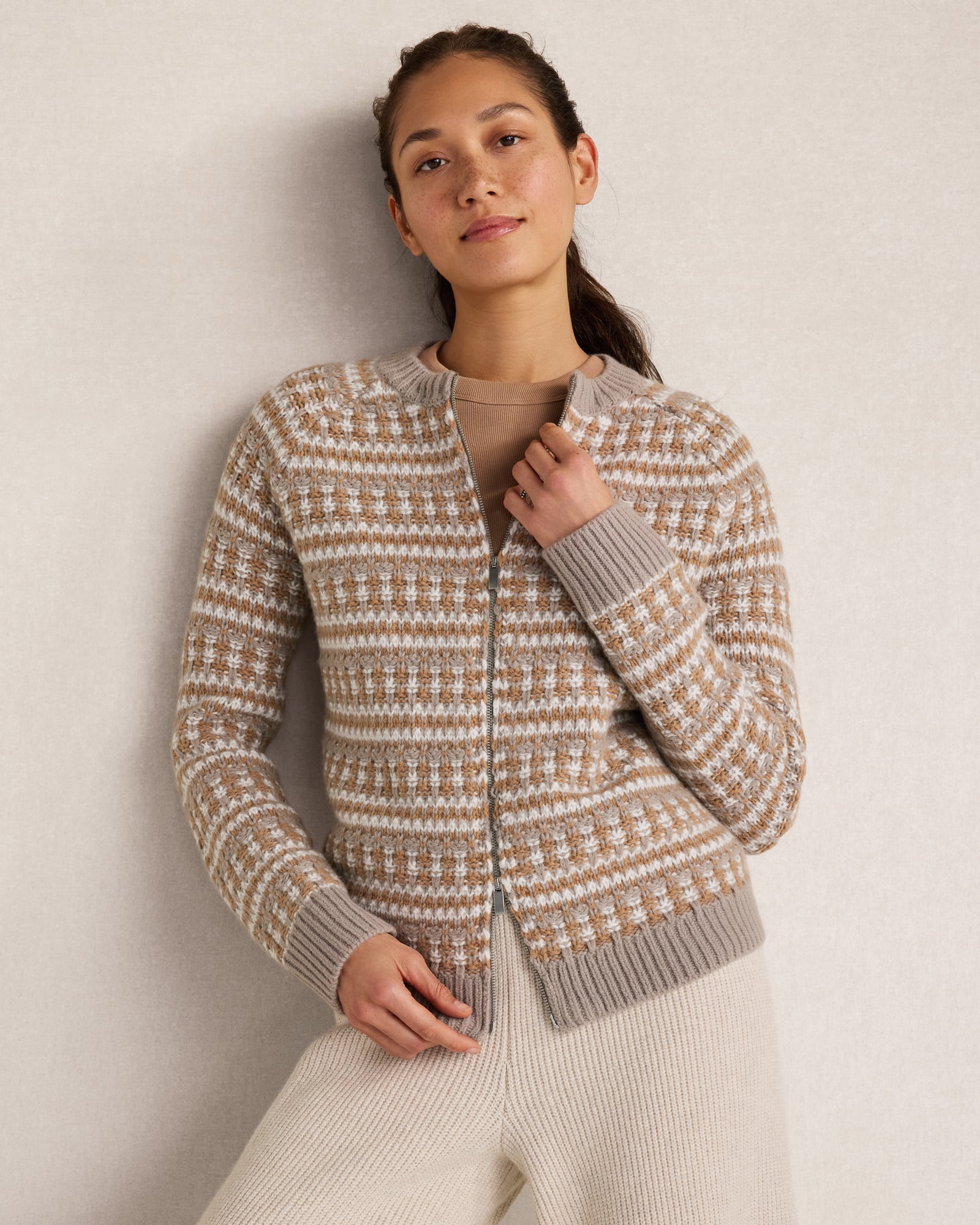 Balance Merino Wool Blend Bomber Jacket