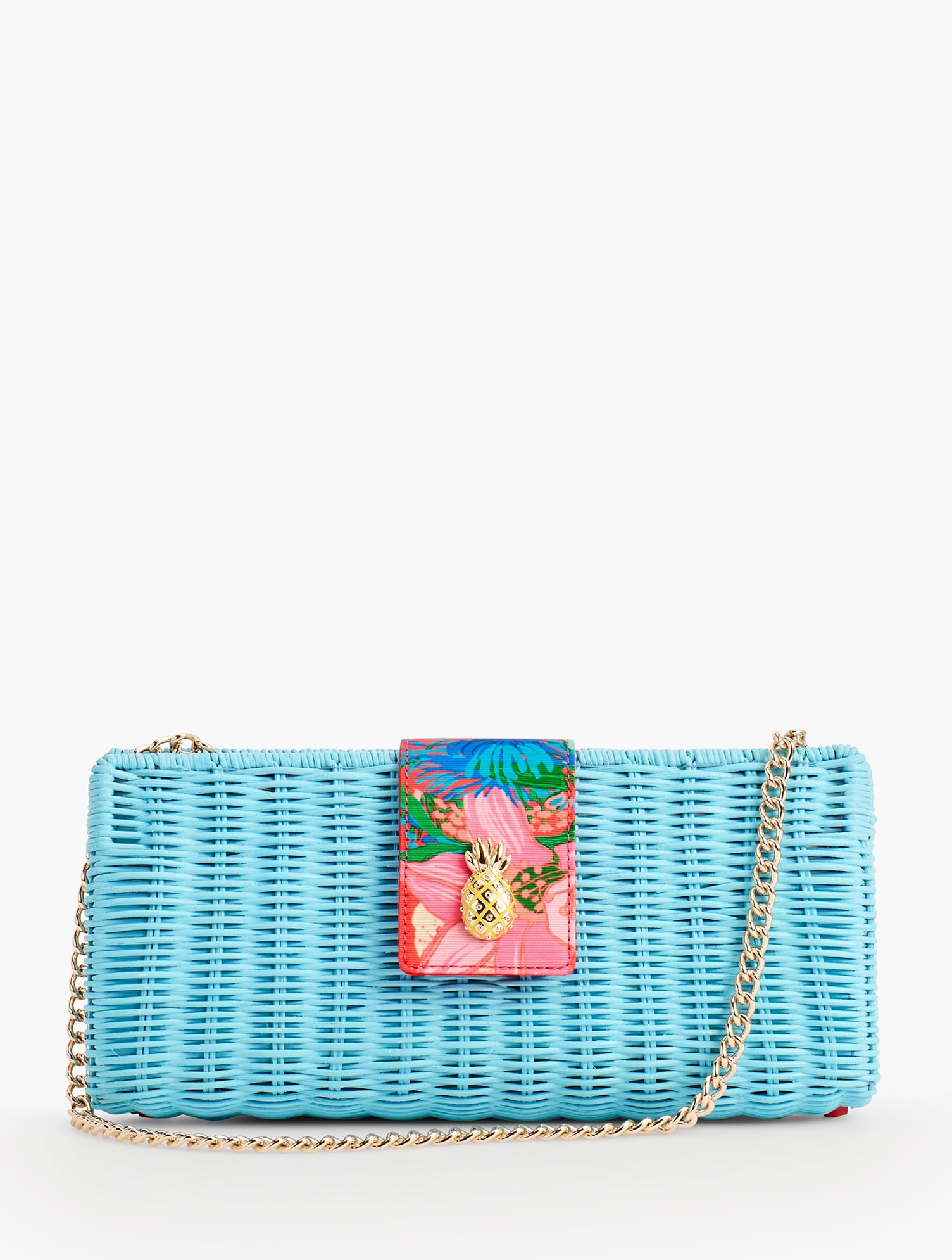 Pineapple Wicker Clutch | Talbots