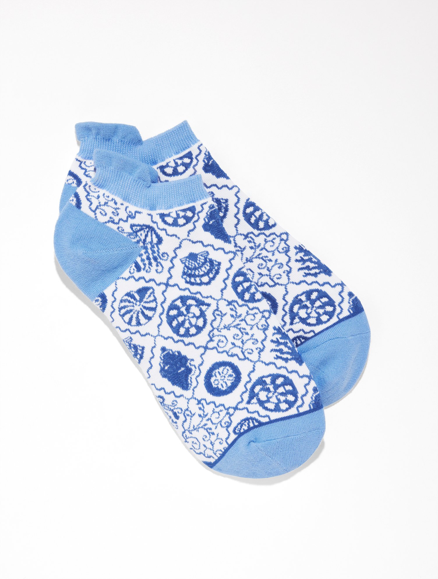 Seashell Tiles Ankle Socks