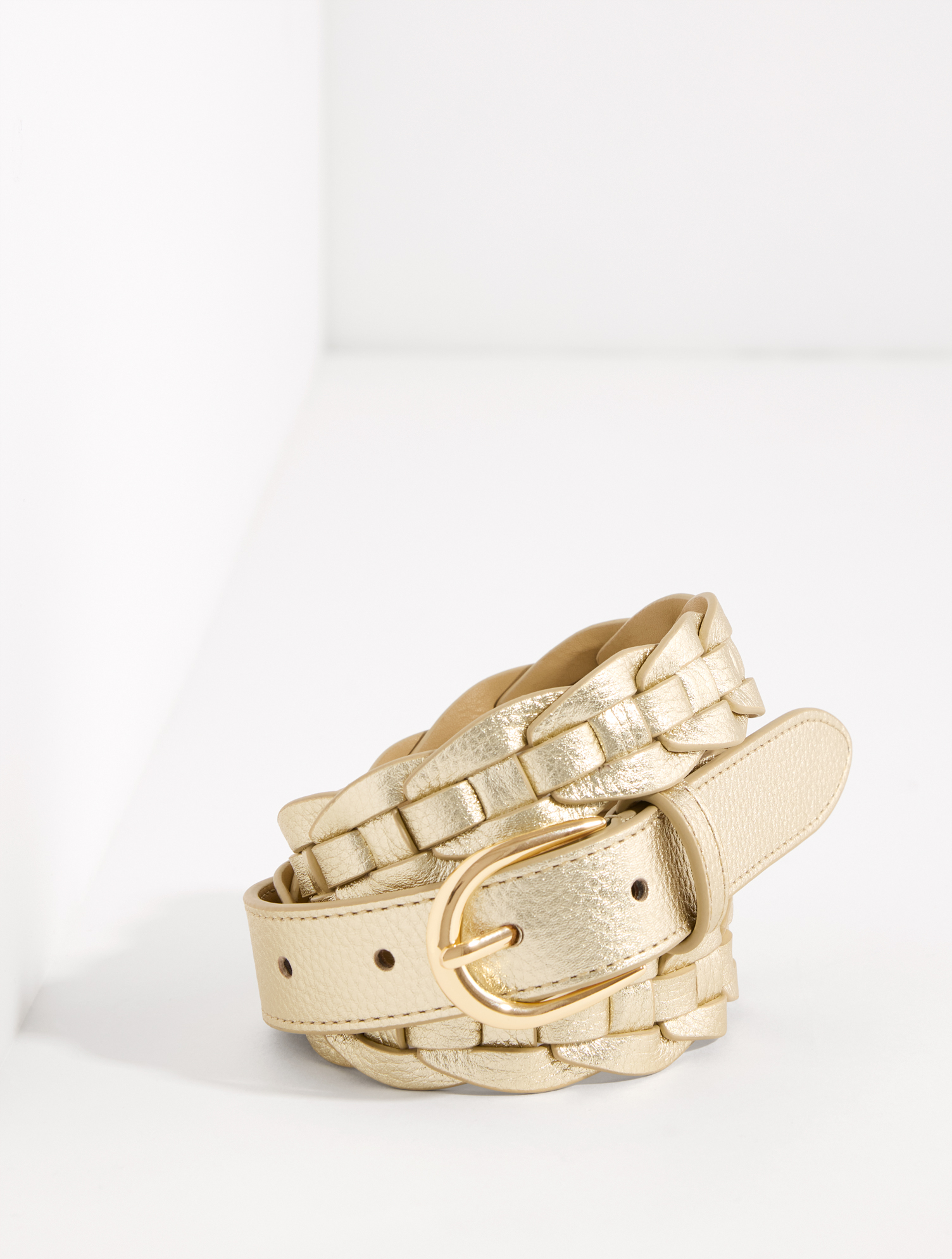 Talbots Genuine Leather Braided Belt size Small Braided Leather Belt | Talbots main image 2