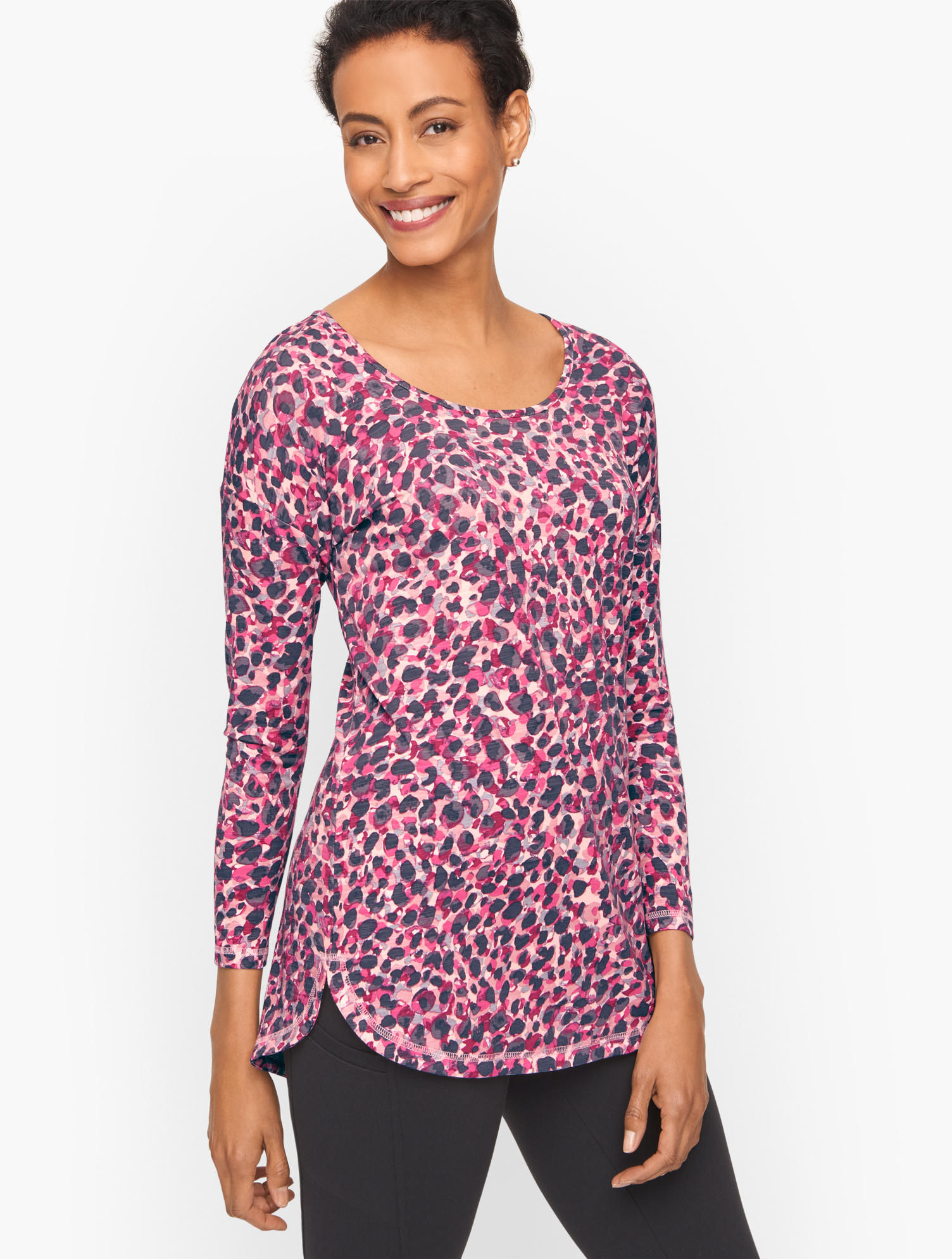 Keyhole Back Top - Scattered Spots | Talbots