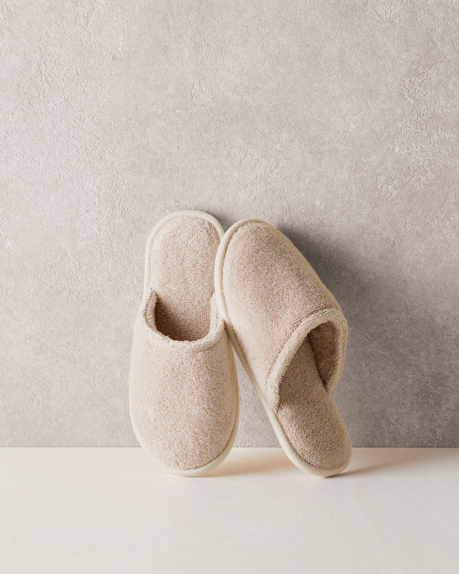 Talbots Plush Slippers - Oatmeal Heather - Small  In Neutral