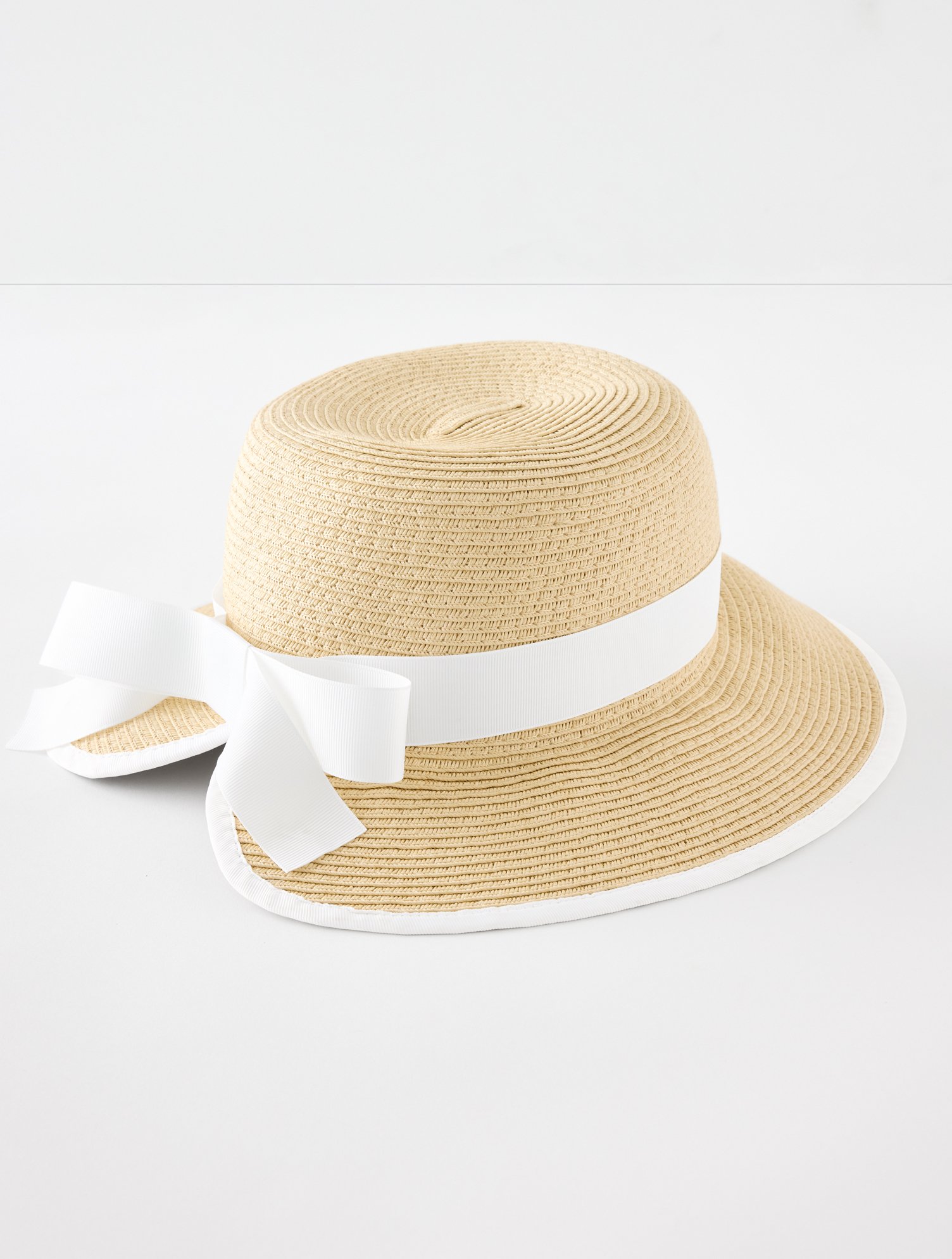 Split Back Straw Hat