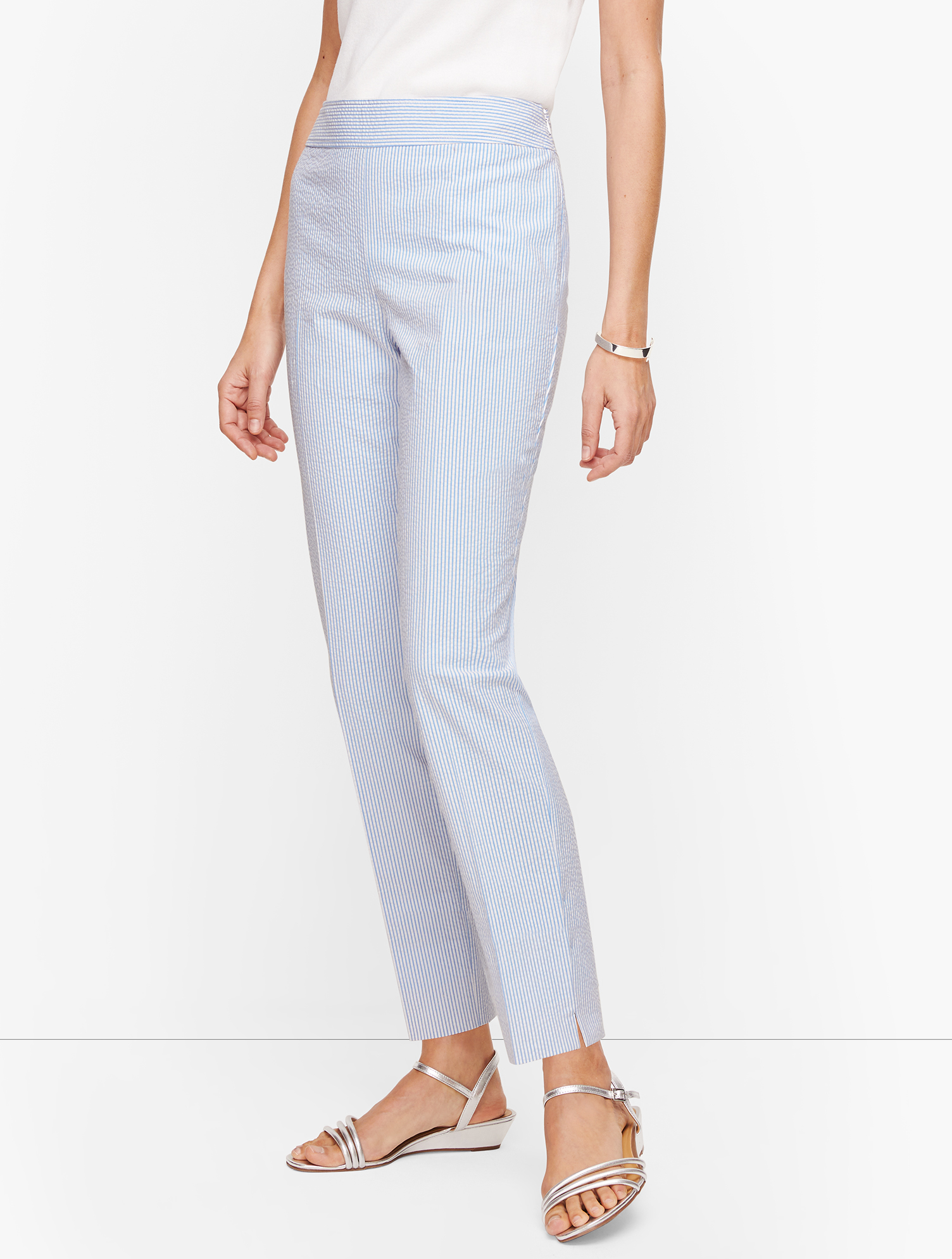 Pantalon en seersucker tissé pour garçon - Country Club - BLUE | Gymboree CA