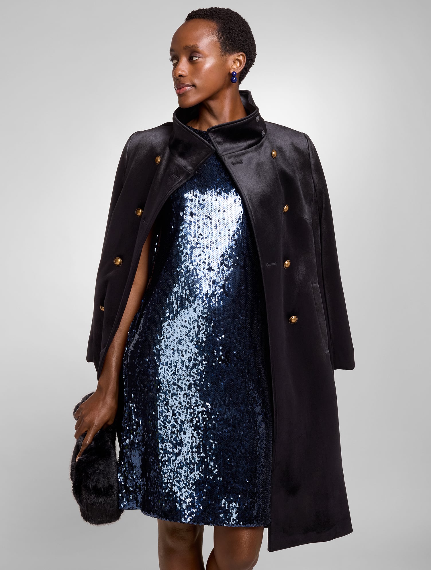 RSVP Sequin Shift Dress