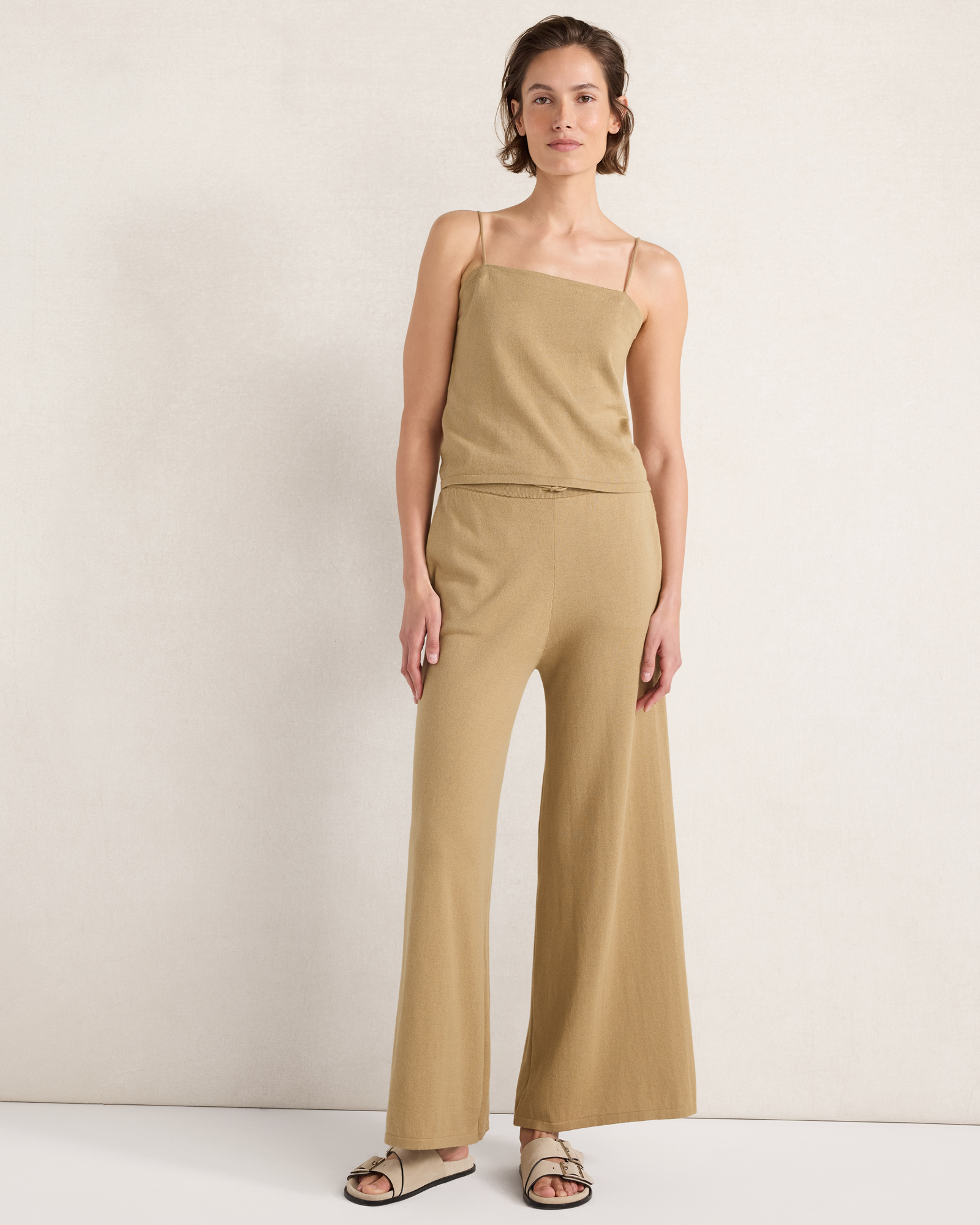 Organic Cotton Jersey Wide Leg Pants | Haven Well Within