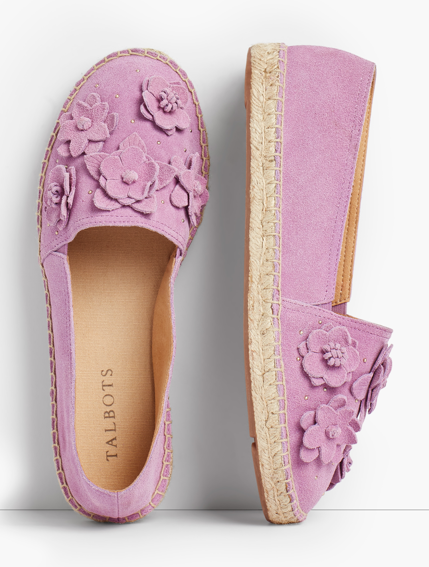 Izzy Espadrilles - Floral Suede | Talbots