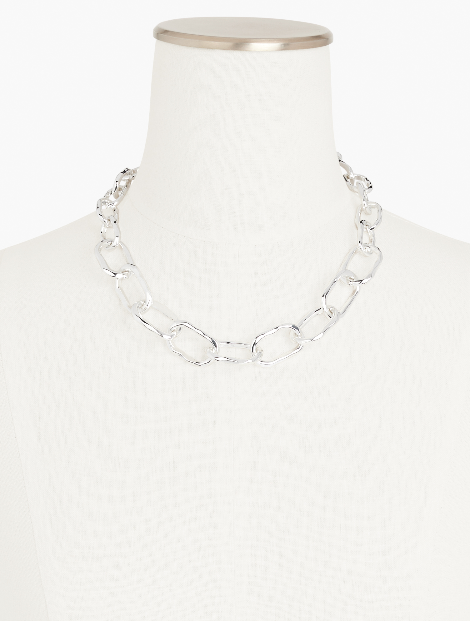Hammered Links Necklace | Talbots