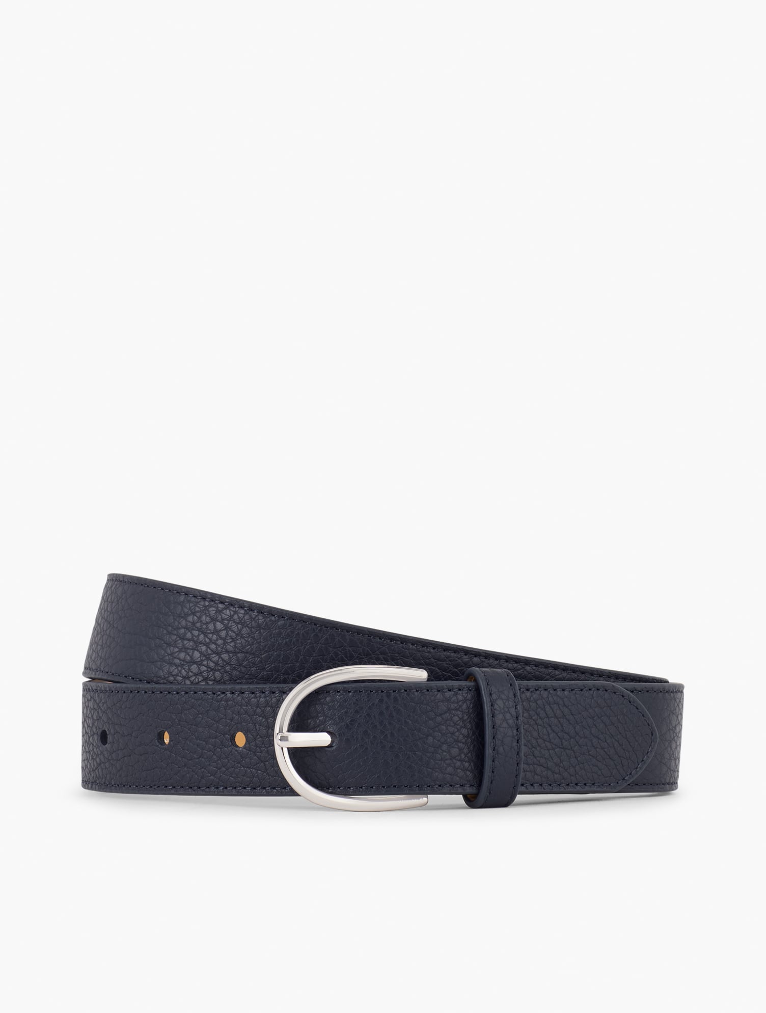Leather Belt - Blue - XL Talbots