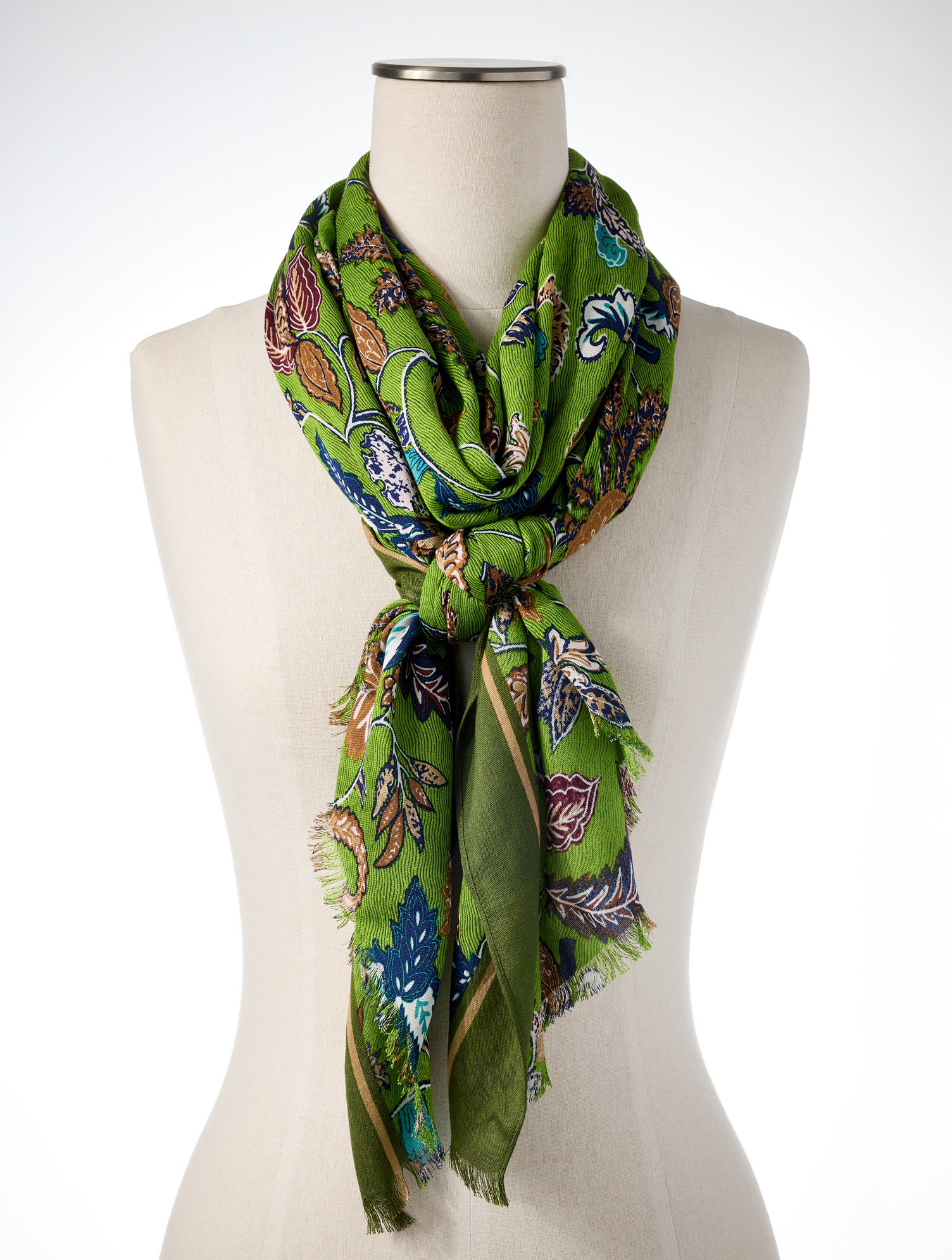 Western Poppy Oblong Scarf
