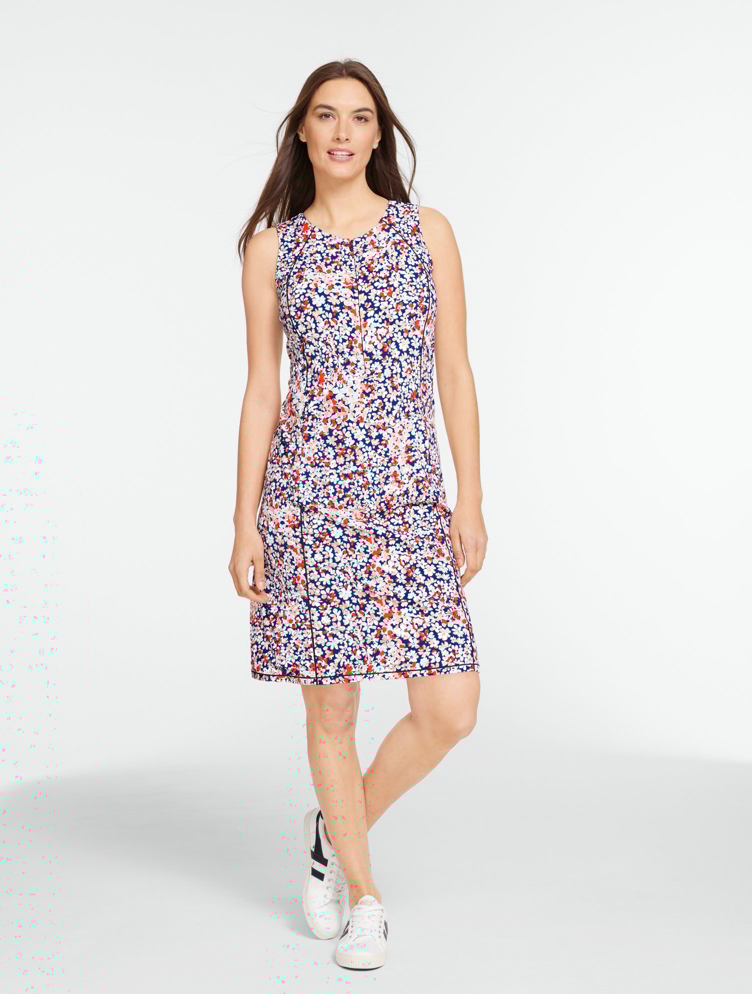 Out & About Zip Front Dress - Camo Floral