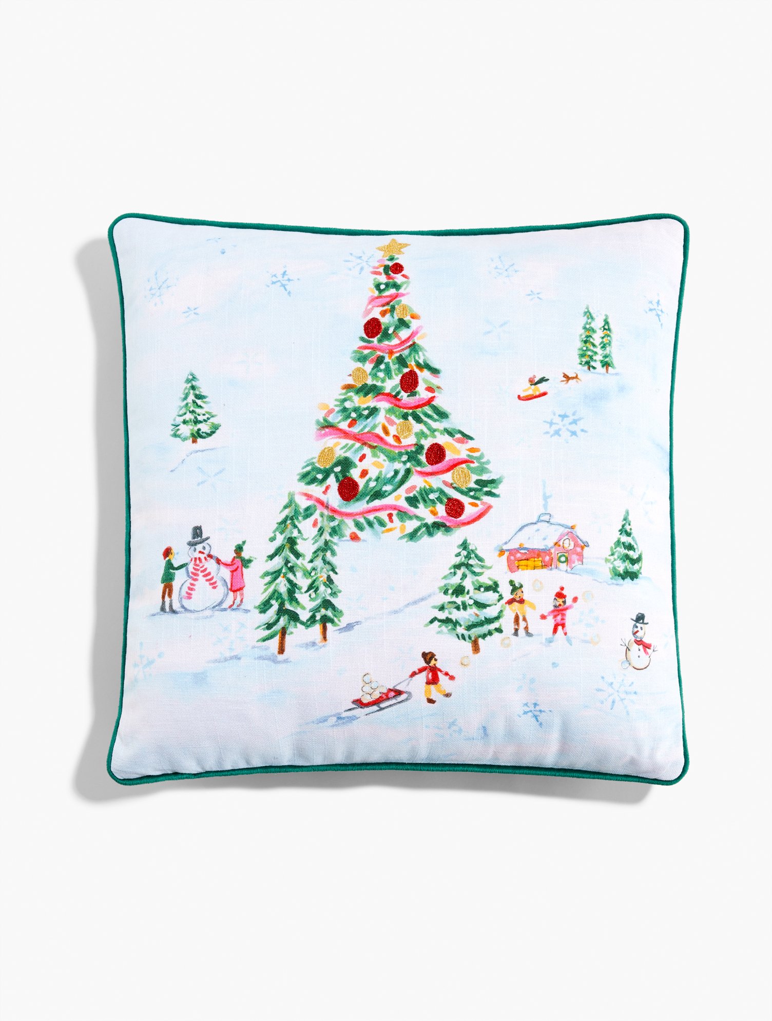 Winter Village Pillow