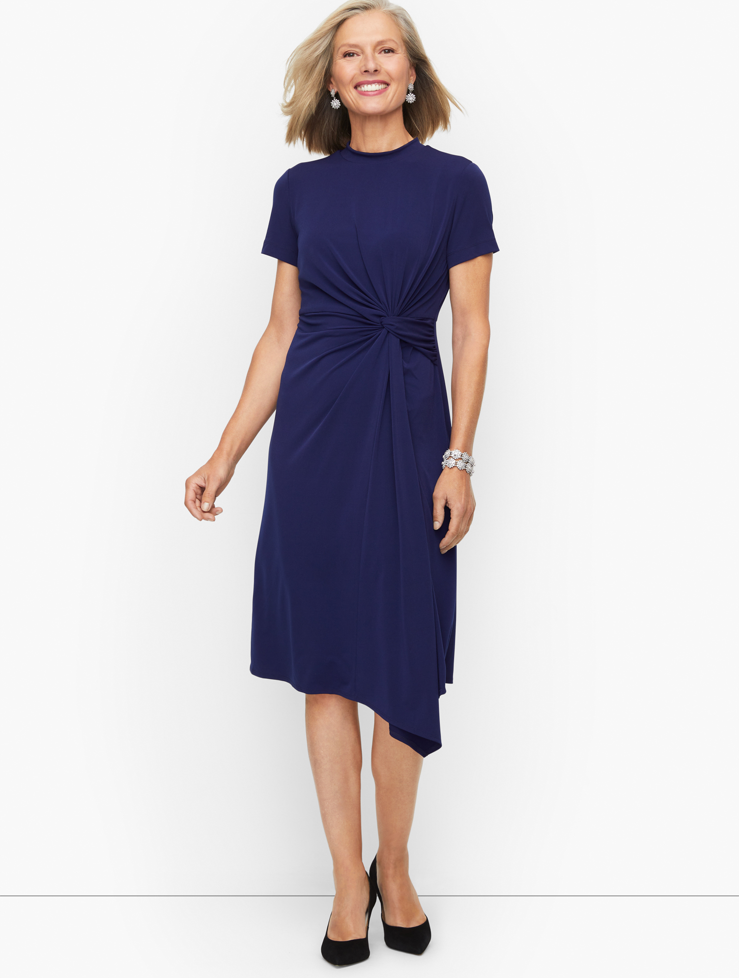 Maggy London Side Twist Jersey Dress | Talbots Maggy London Side Twist Jersey Dress | Talbots