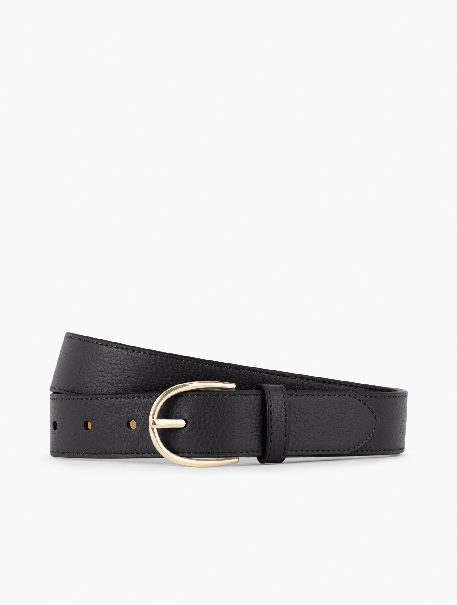 Talbots Leather Belt - Black - Medium