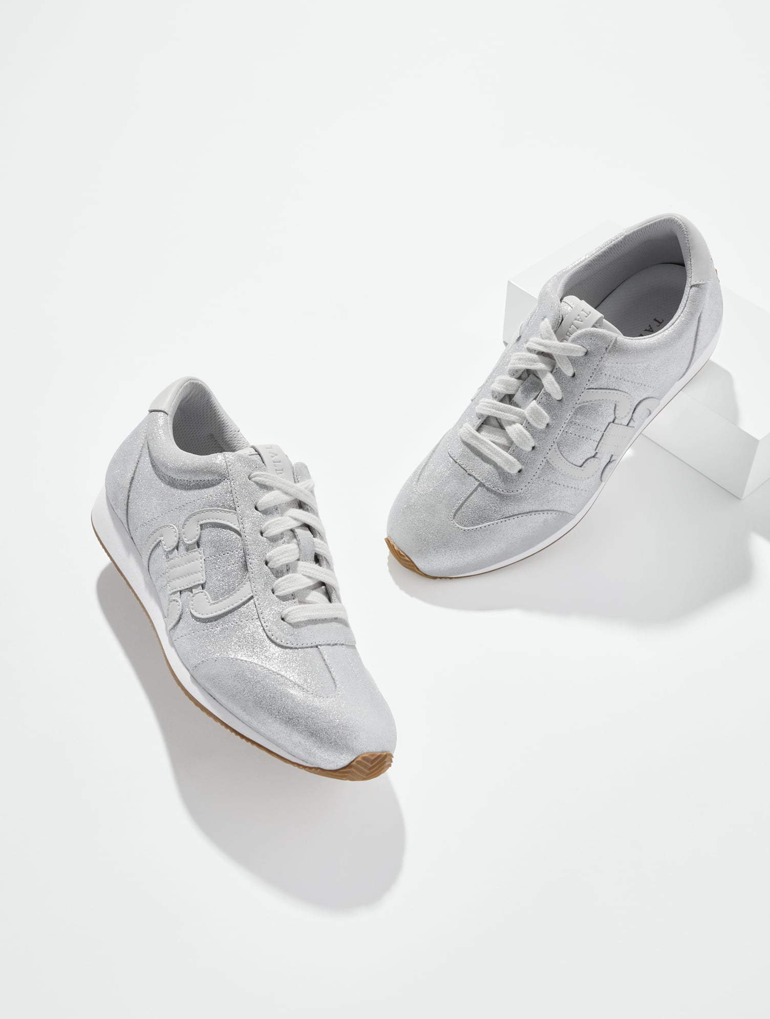 Alex Status Metallic Suede Sneakers