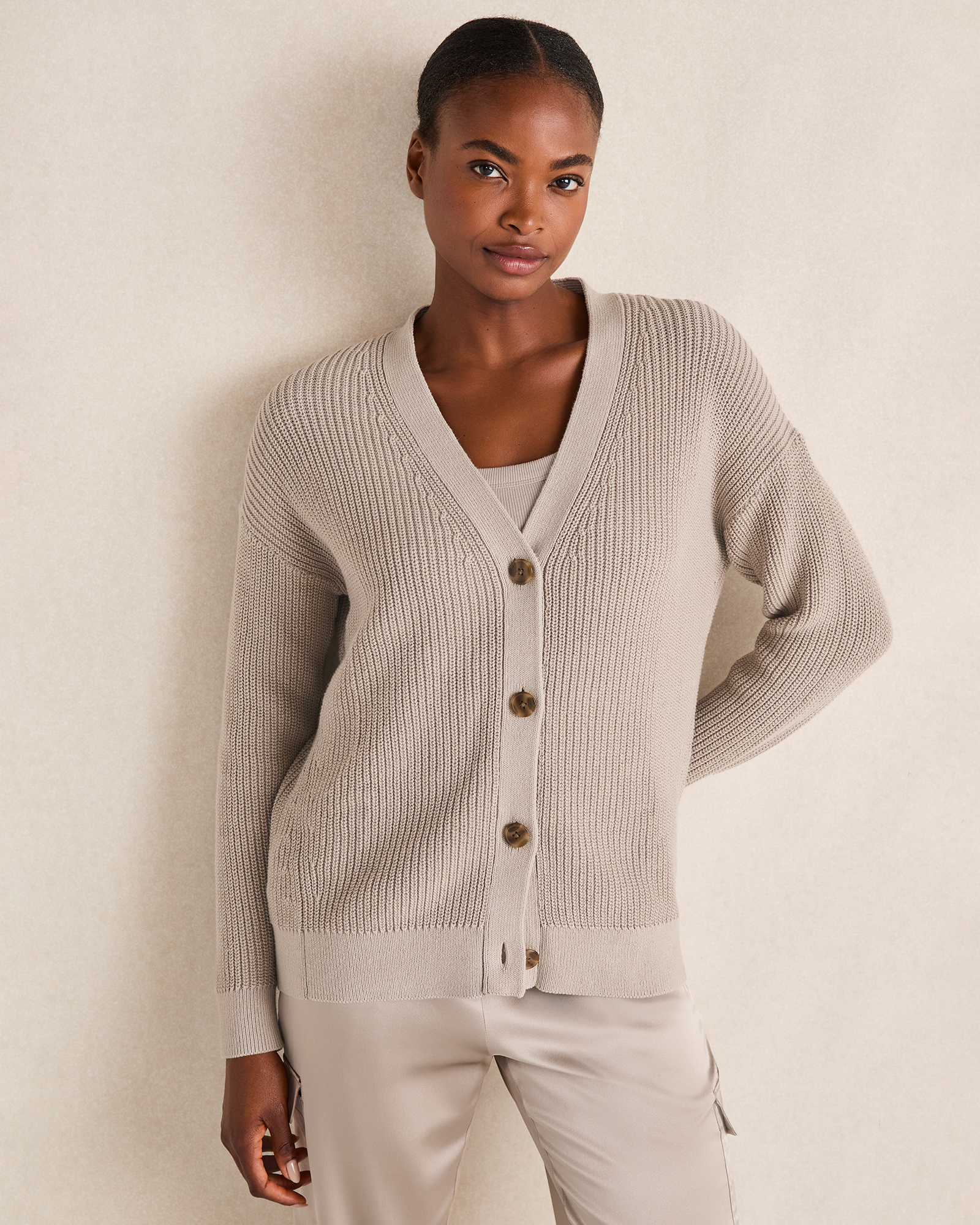 トップス muguet cotton candy loose knit cardigan muguet cotton candy loose knit cardigan カーディガン muguet cotton