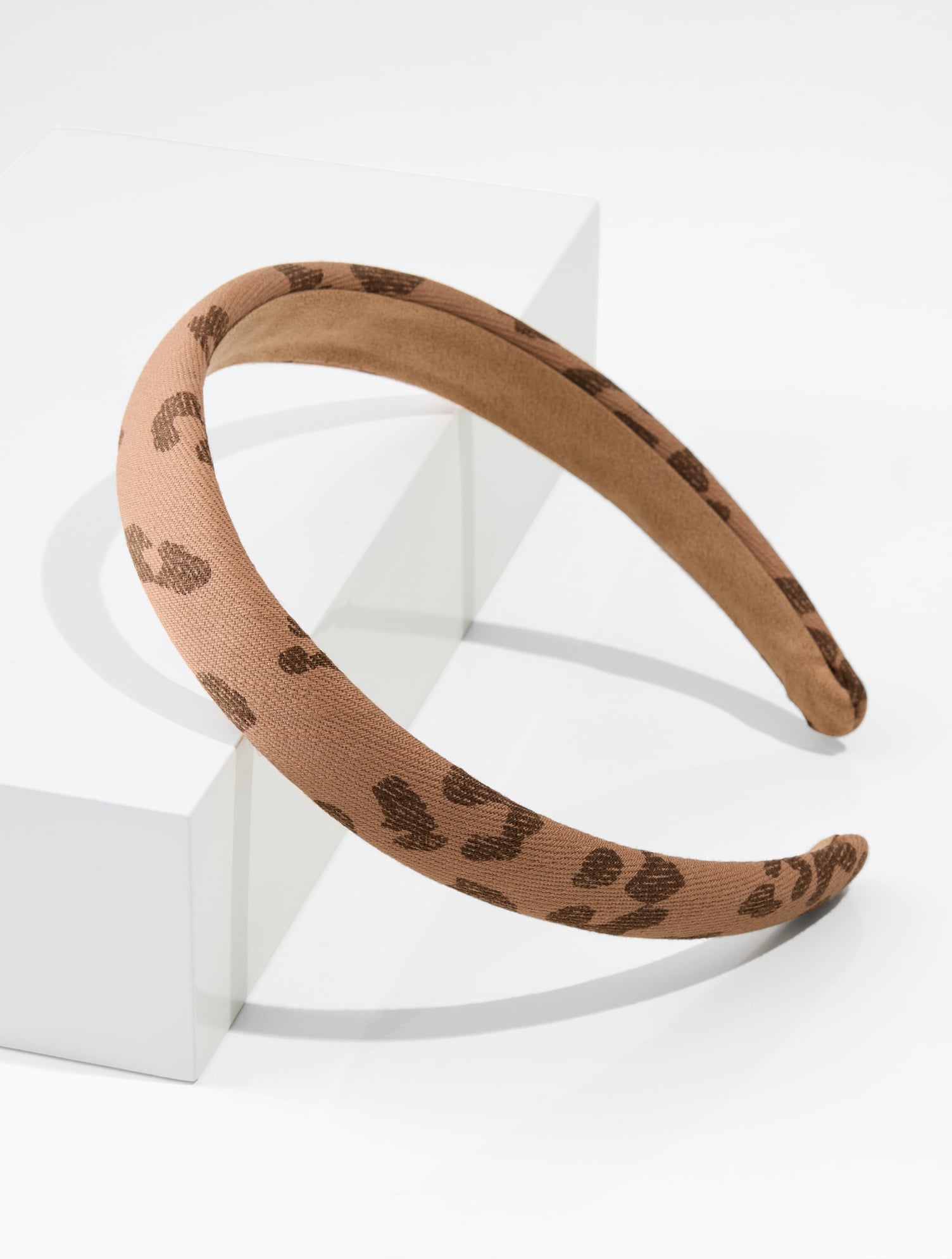 Denim Leopard Headband