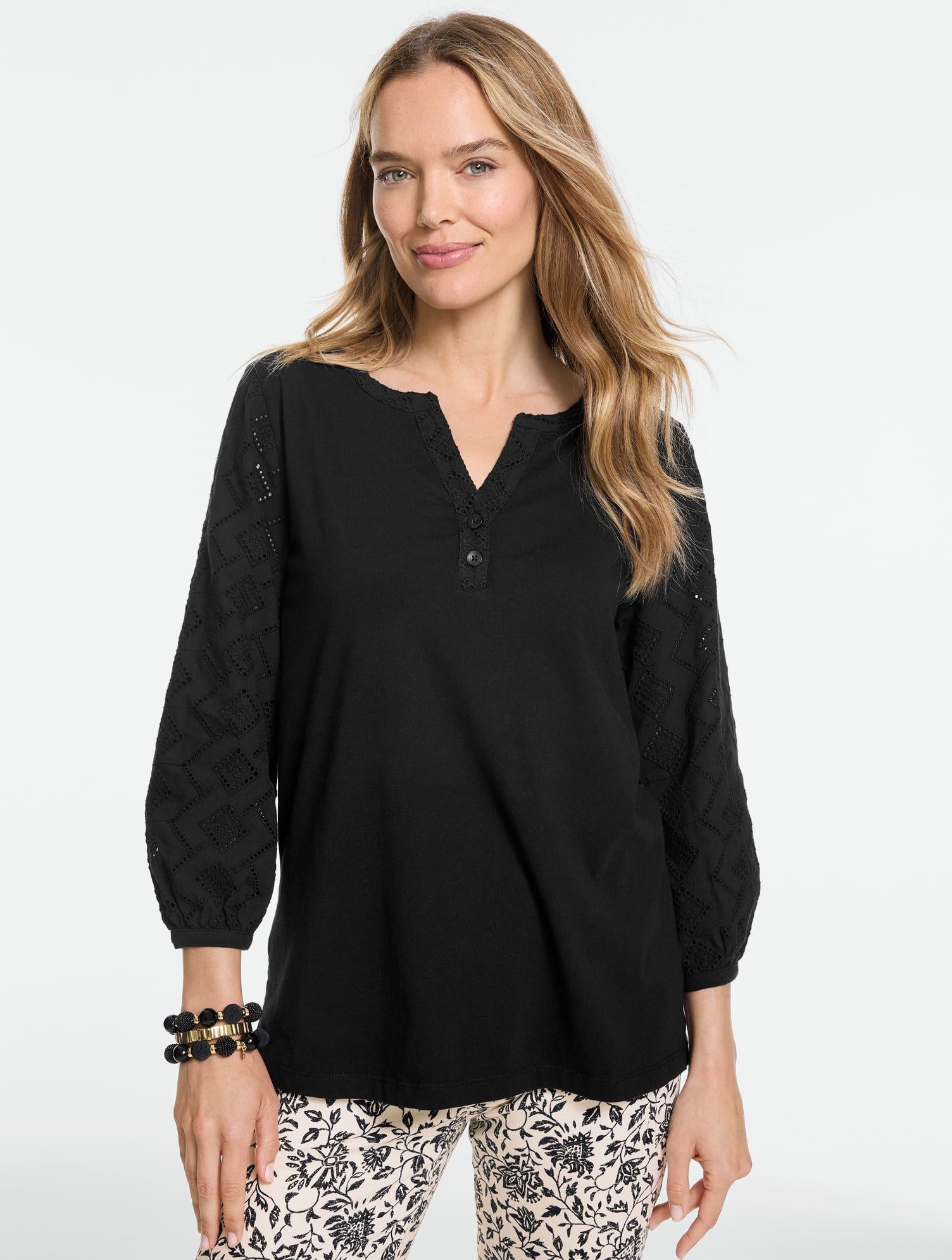 Mixed Media Tunic | Talbots