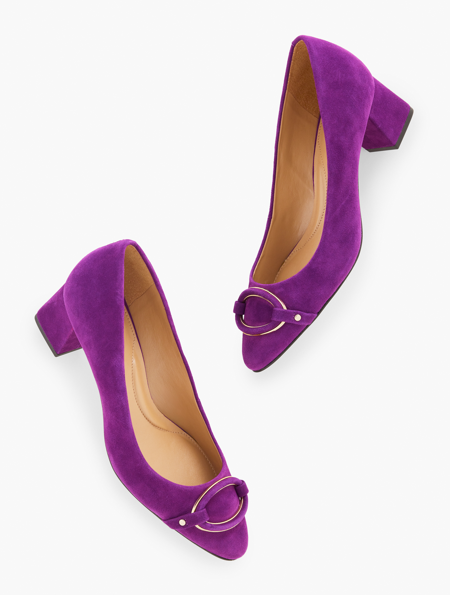 Escarpins BCBGirls Violet Daim à Boucle - Taille US 8B, Bout Ouvert, Occasion