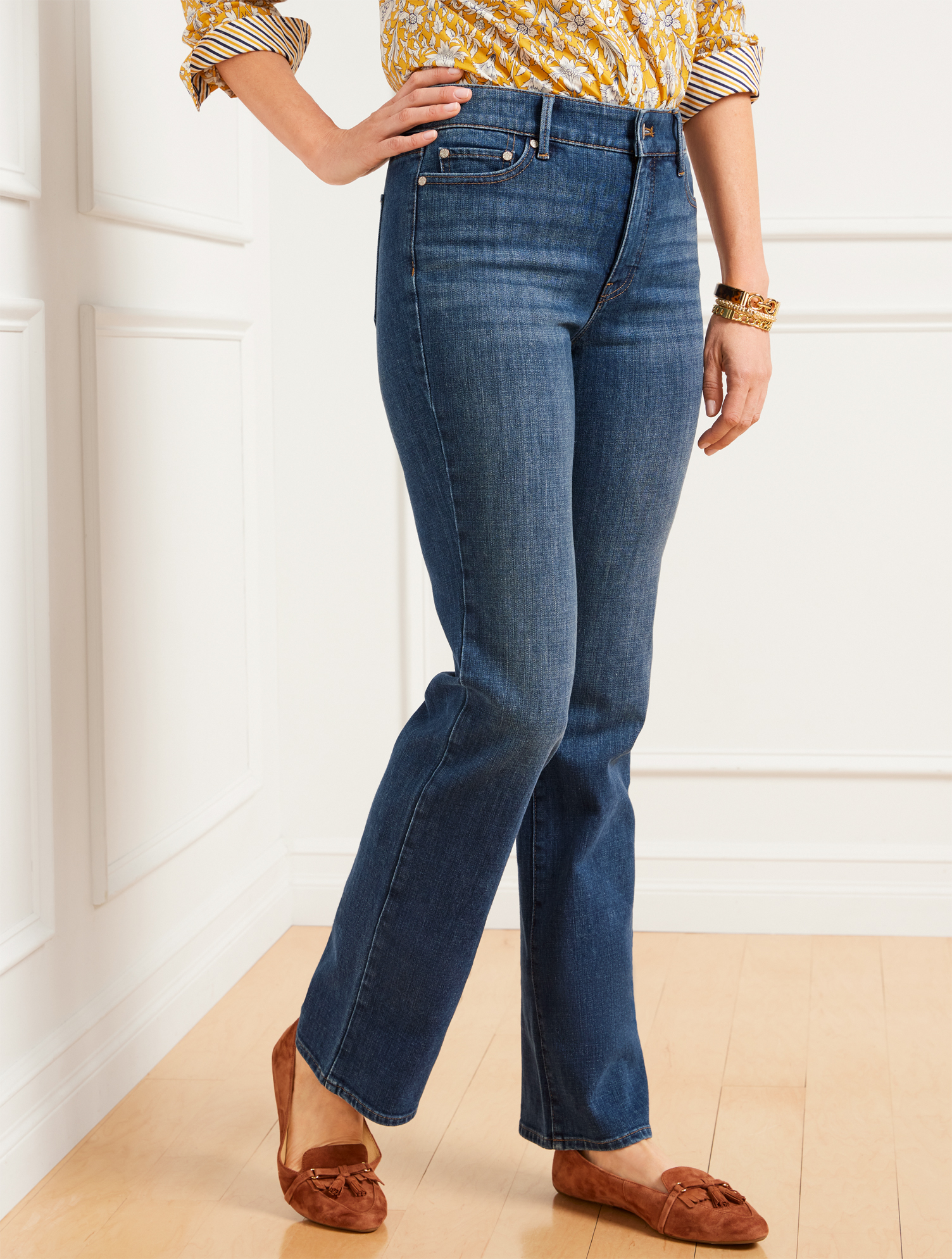 Talbots Plus Size - Plus Exclusive Barely Boot Jeans - Savannah Wash - Curvy Fit - 22