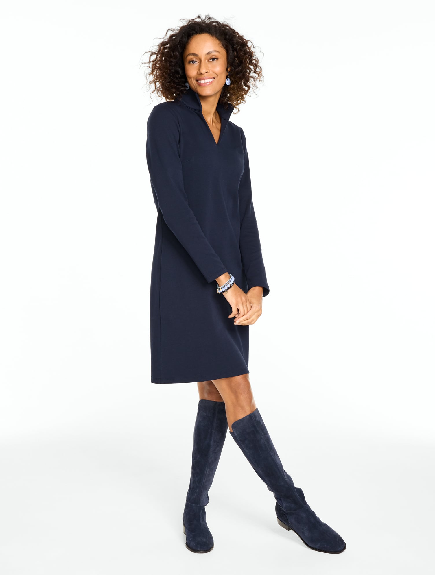 Piqué Short Sleeve Polo Dress - Splashy Seashells | Talbots