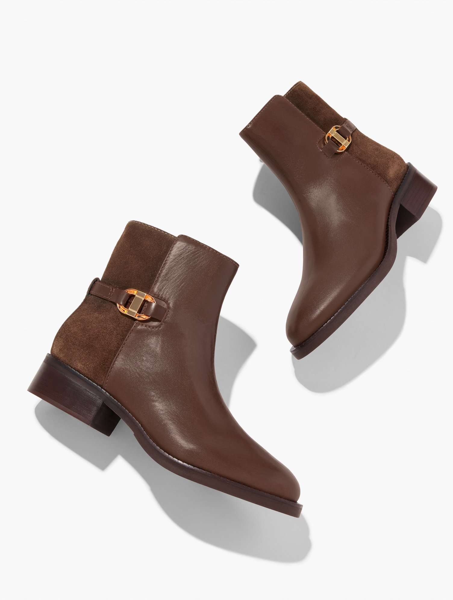 Waverly Nappa Ankle Boots Talbots