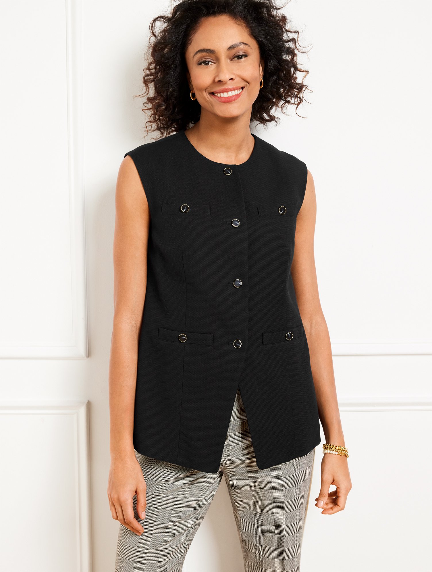 Easy Travel Peplum Vest | Talbots