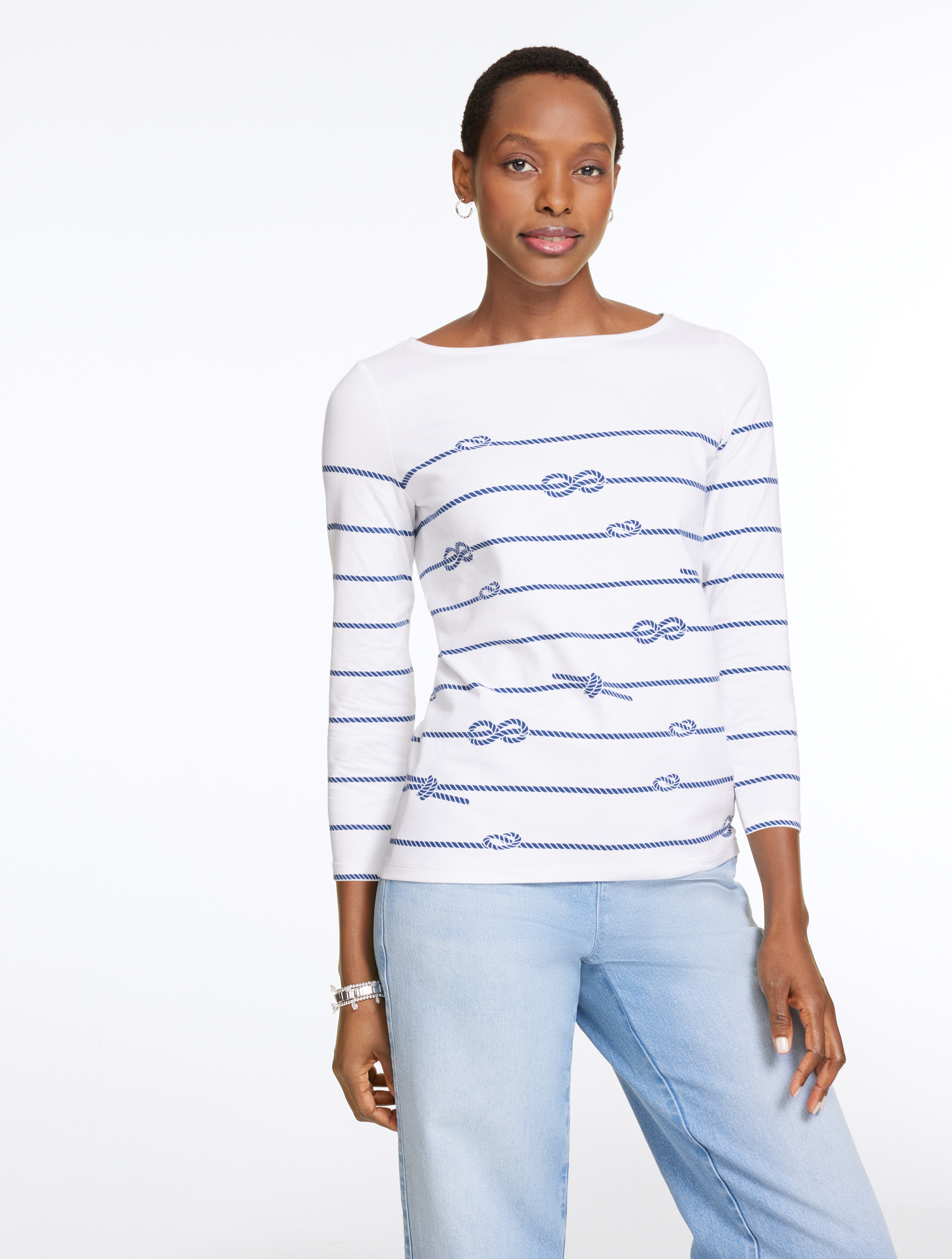 Modern Romance Lace Trim Top | Talbots