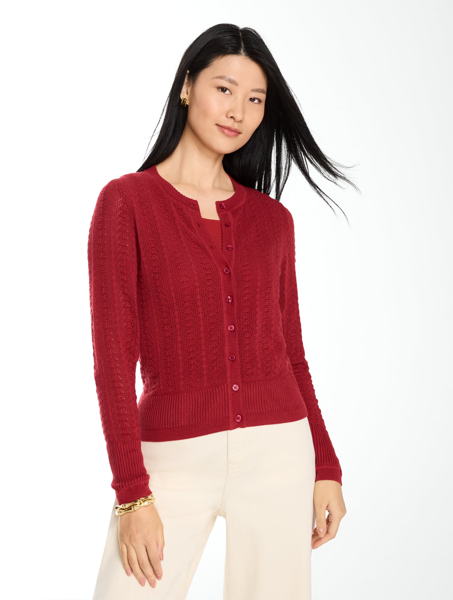Pointelle Charming Cardigan