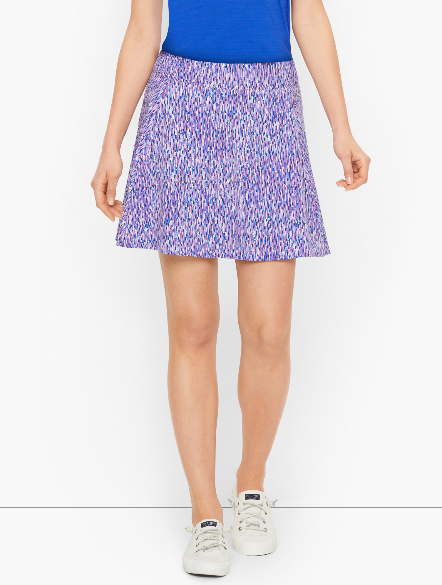 マメ　26SS StretchBeadedDetailSkirt size1 Lightweight Stretch Skort - Linear Texture | Talbots