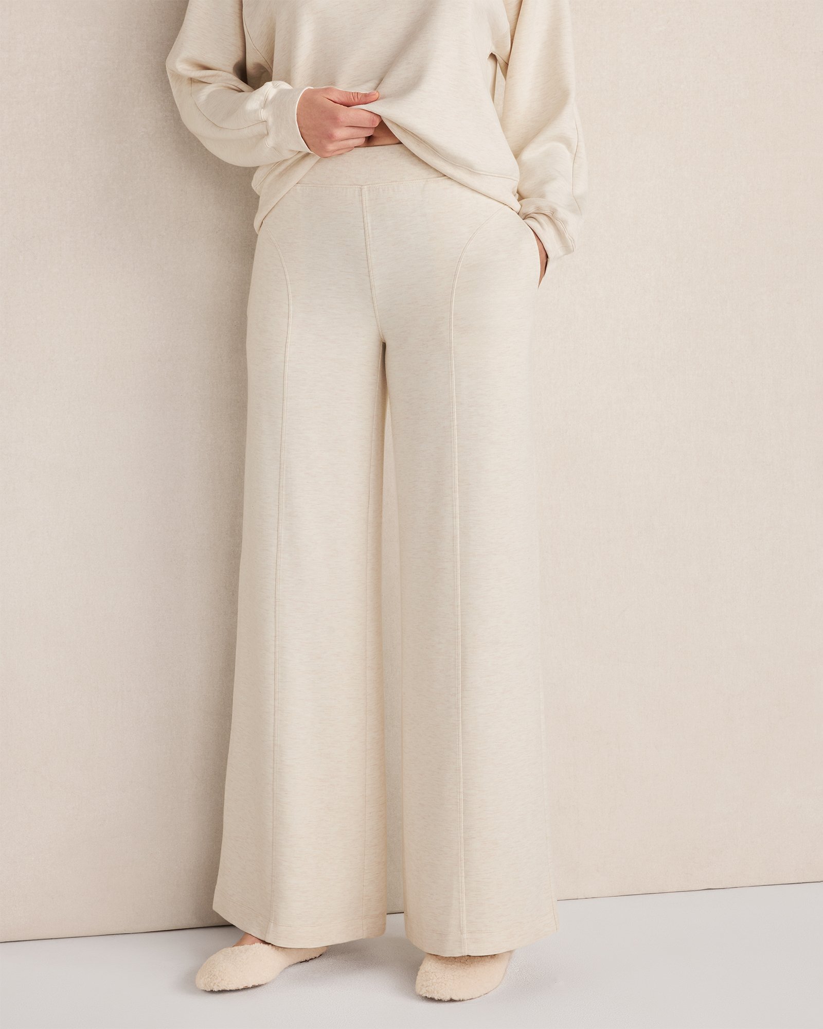 Soft Knit Wide Leg Pants