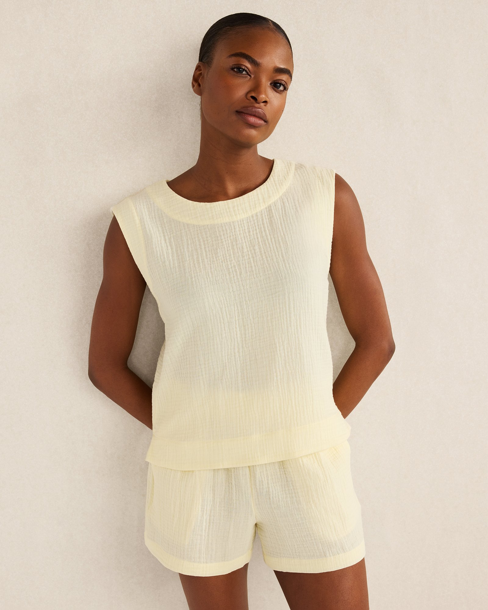 Organic Cotton Gauze Tank Top