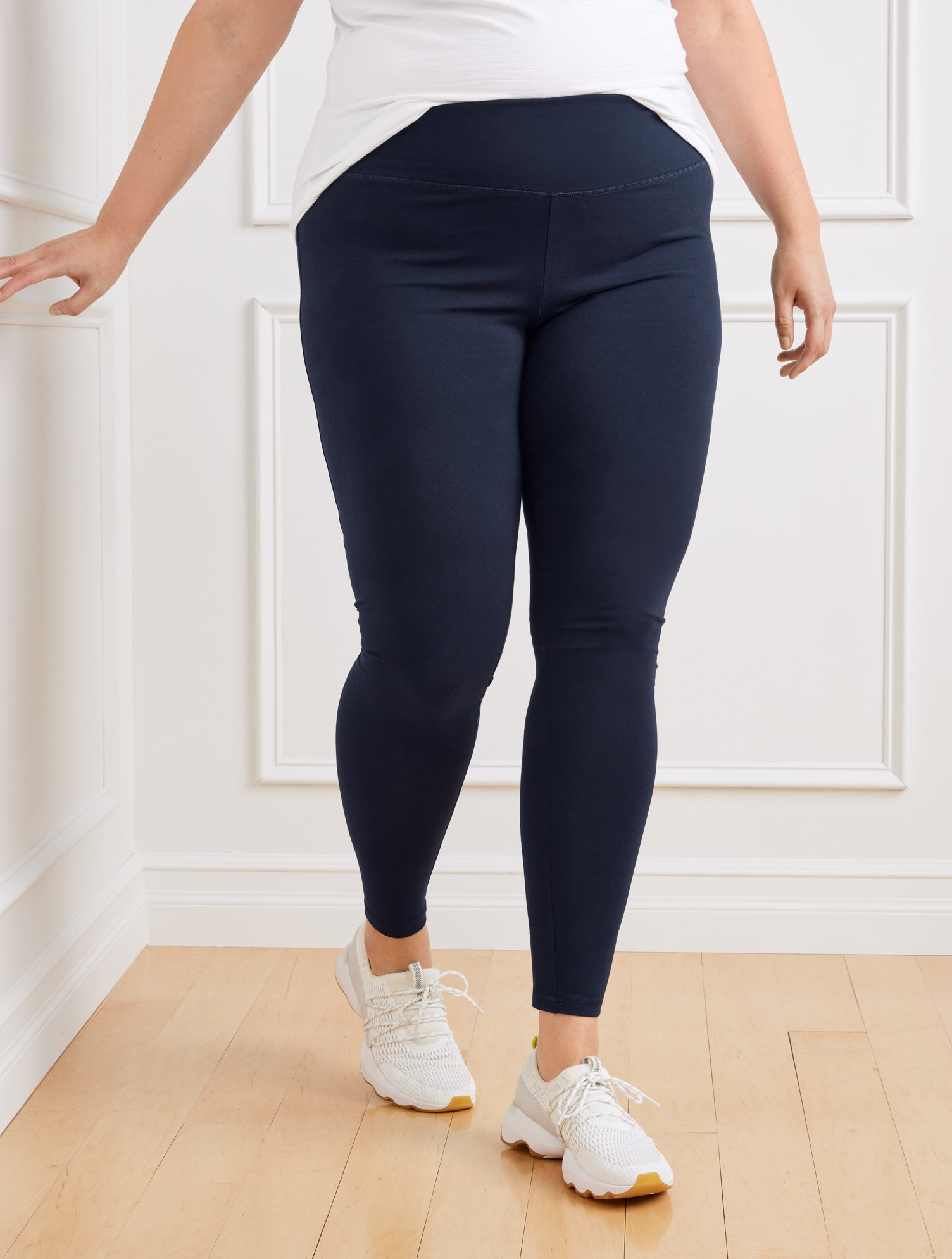 Plus Petite - Everyday Stretch Leggings - Blue - 1X Talbots