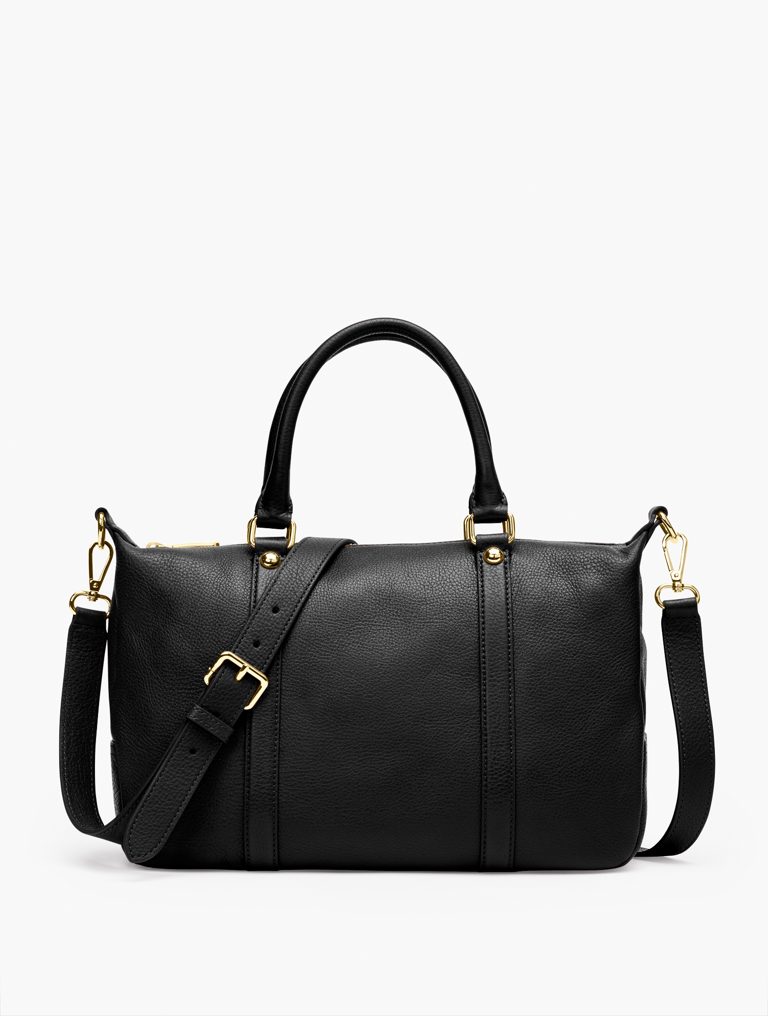 Pebbled Leather Satchel | Talbots