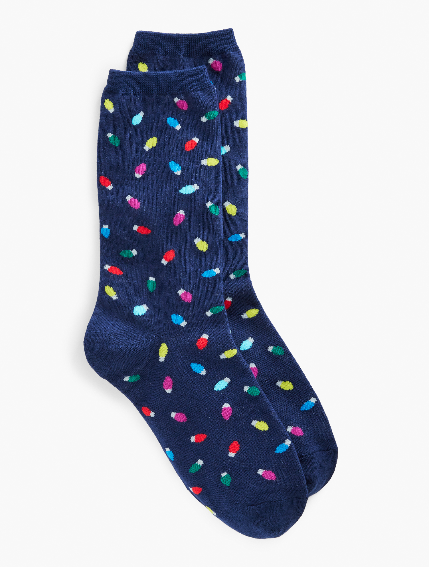Talbots Let It Glow Trouser Socks - Ink - 001