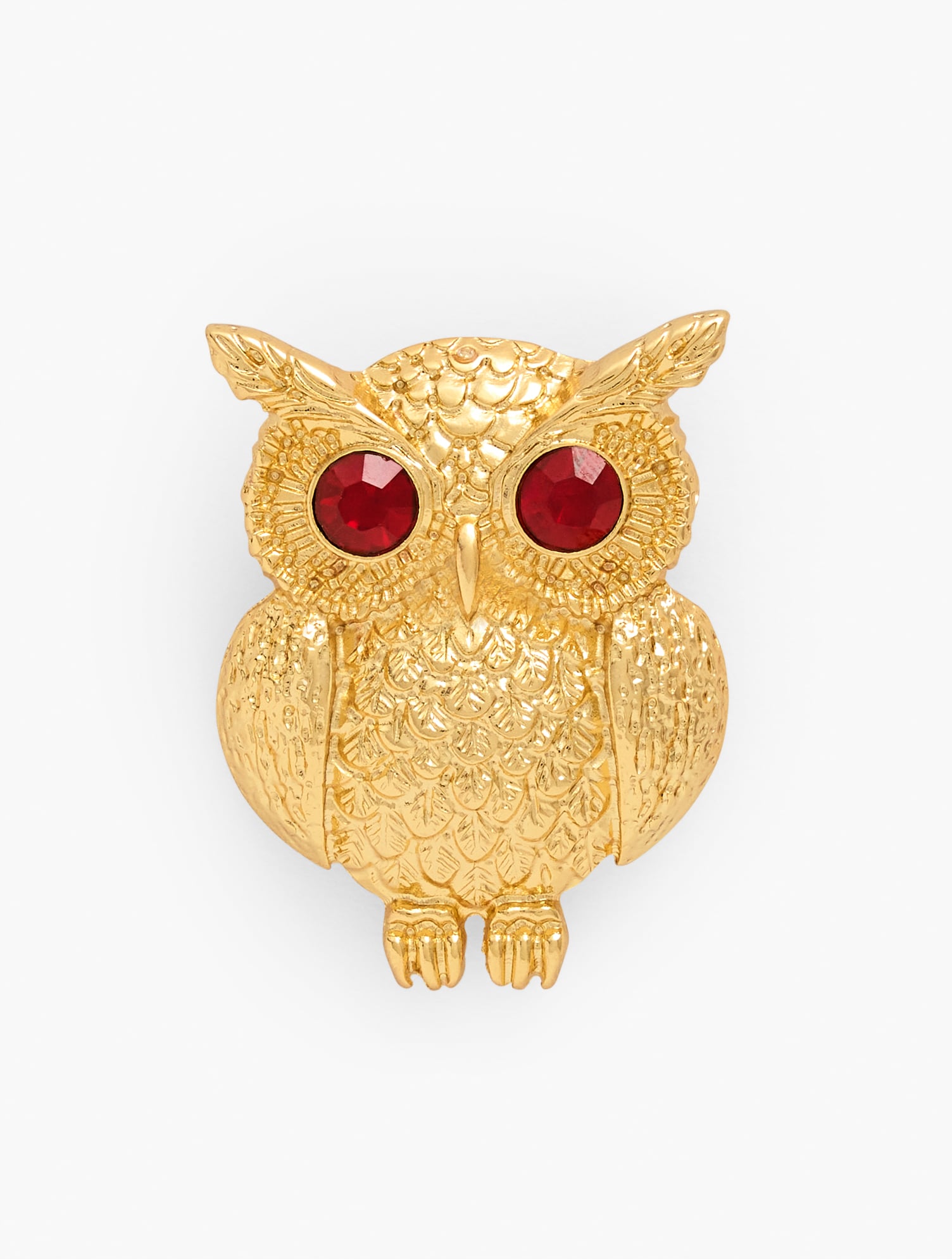 Casted Owl Brooch - GoldLight Black - 001 Talbots 45$