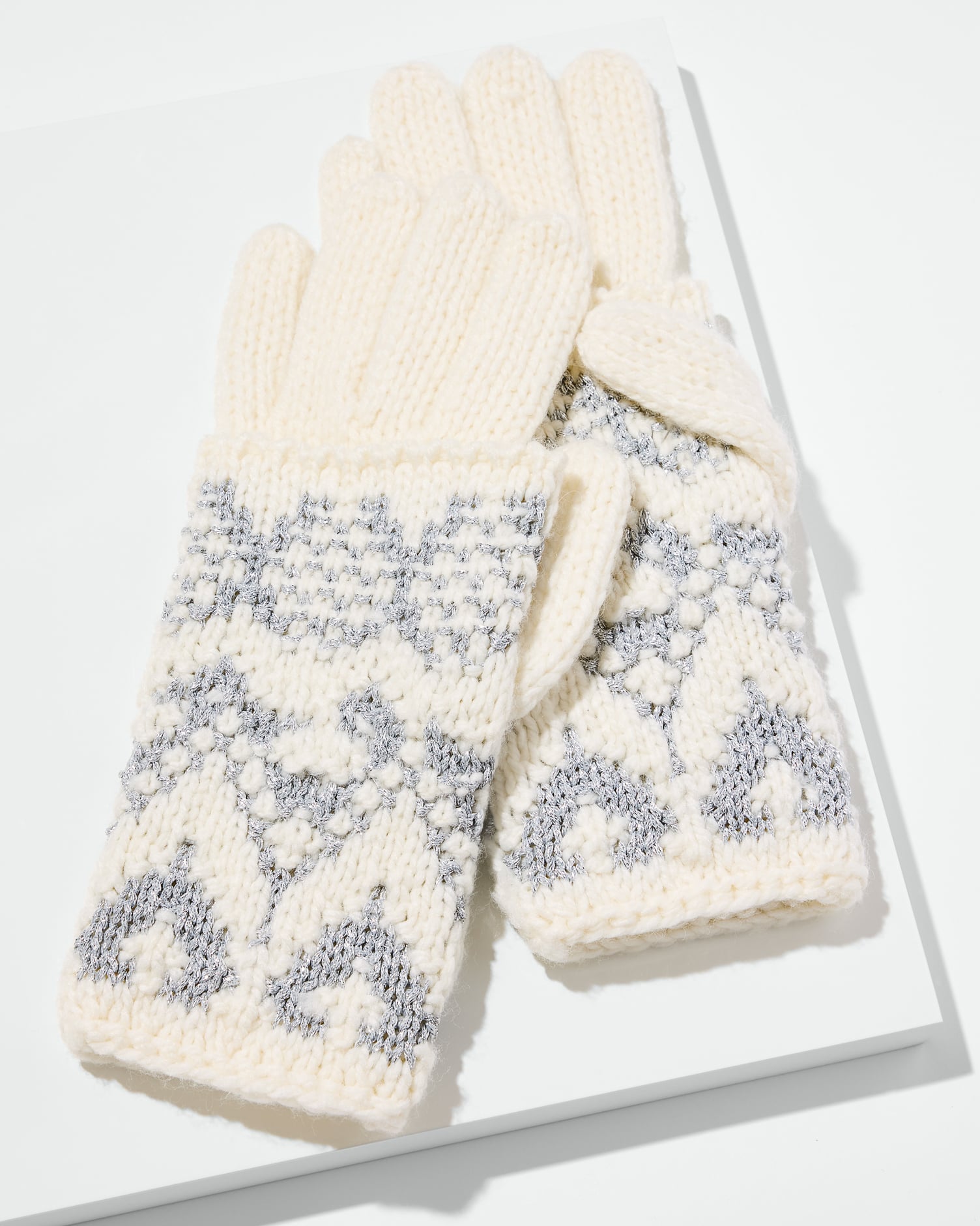 Sparkling Fair Isle Gloves