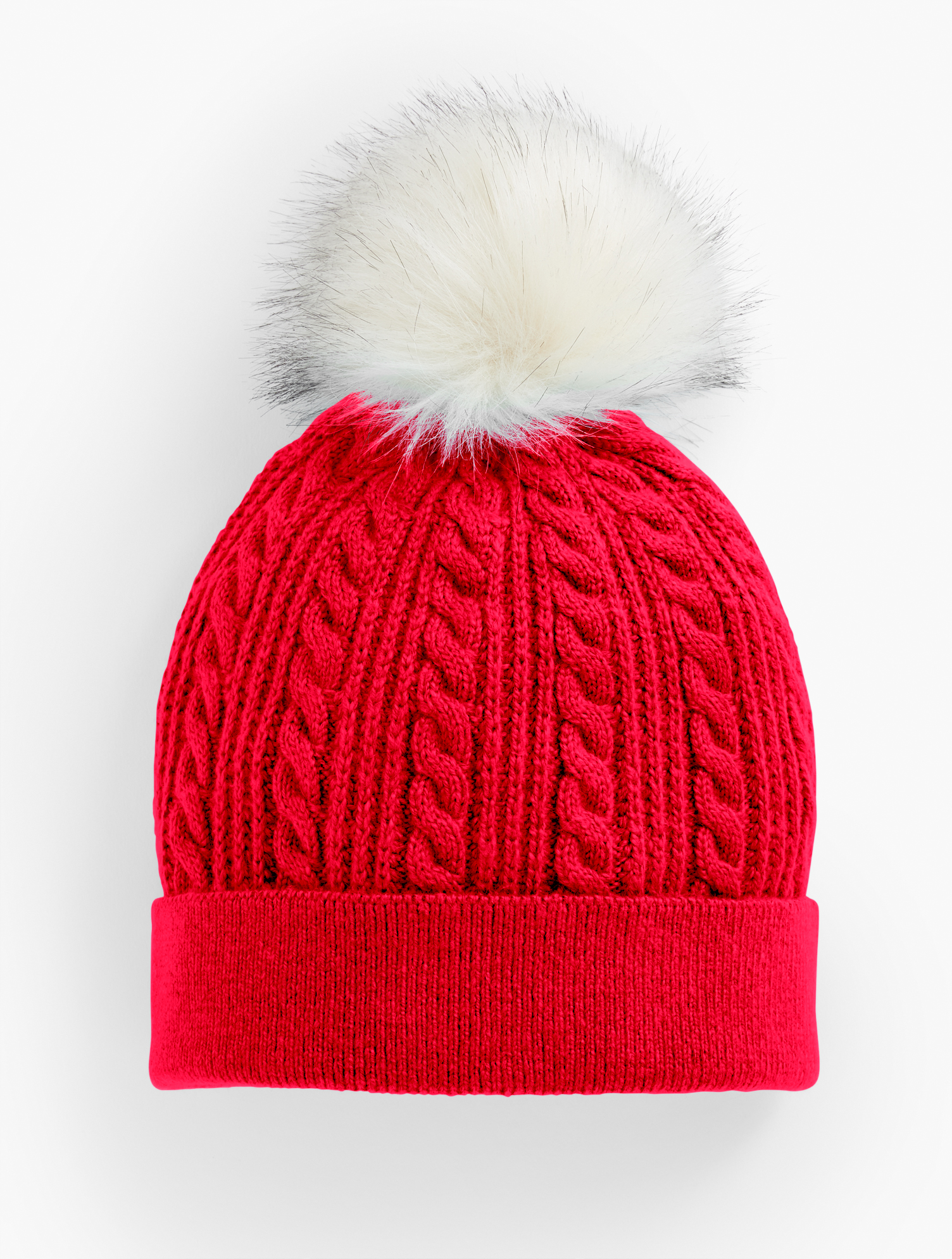 Cable Knit Beanie | Talbots display picture 2