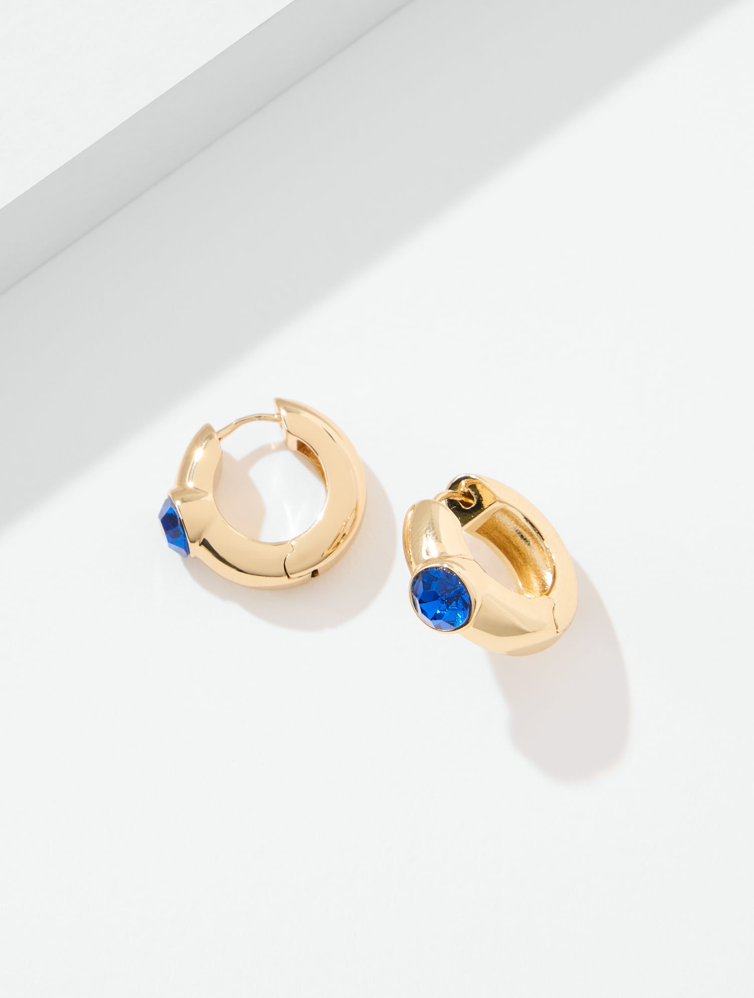 Bezel Hoop Earrings