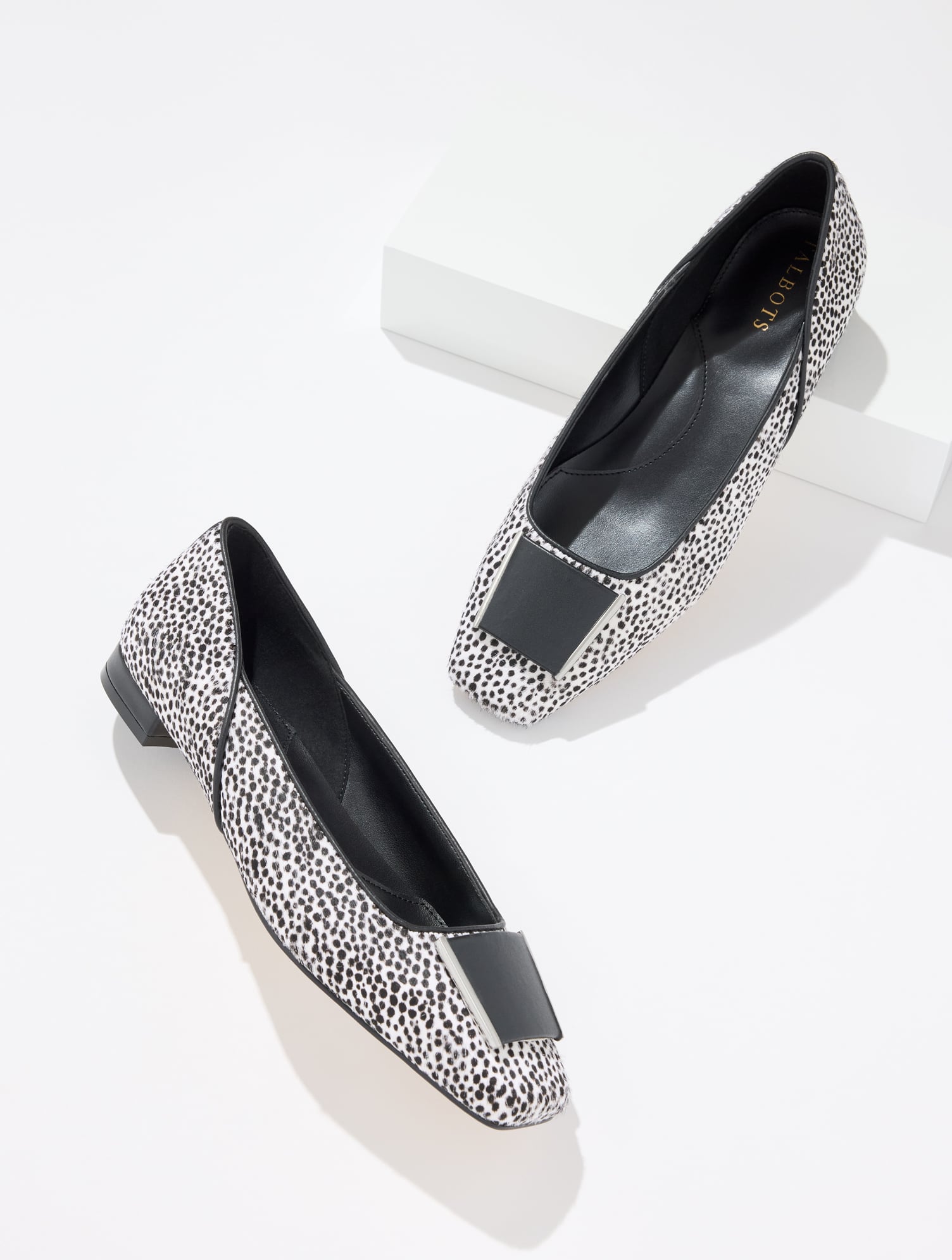 Sutton Ornament Flats - Dotted Calf Hair