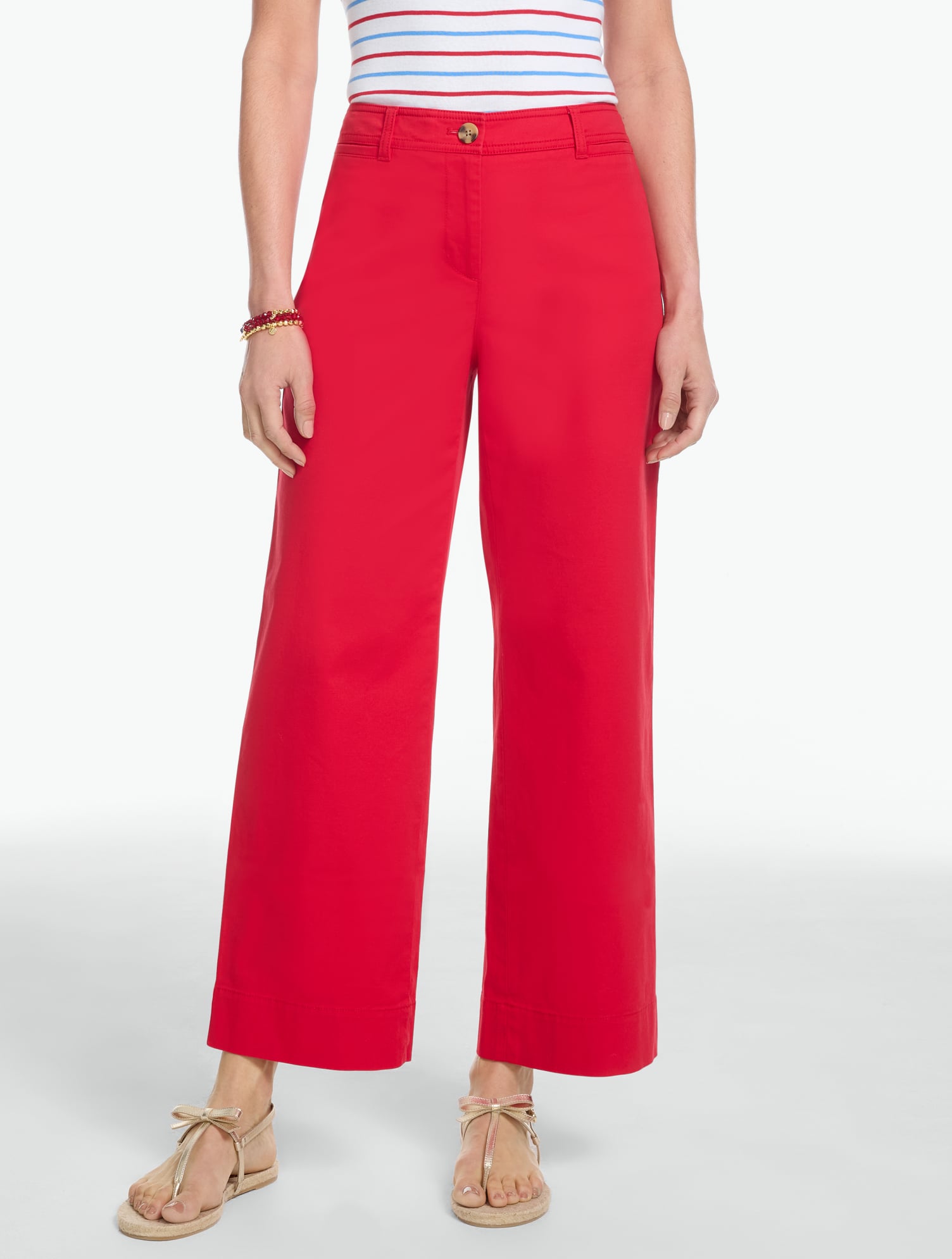 Wide Ankle Heritage Twill Pants | Talbots